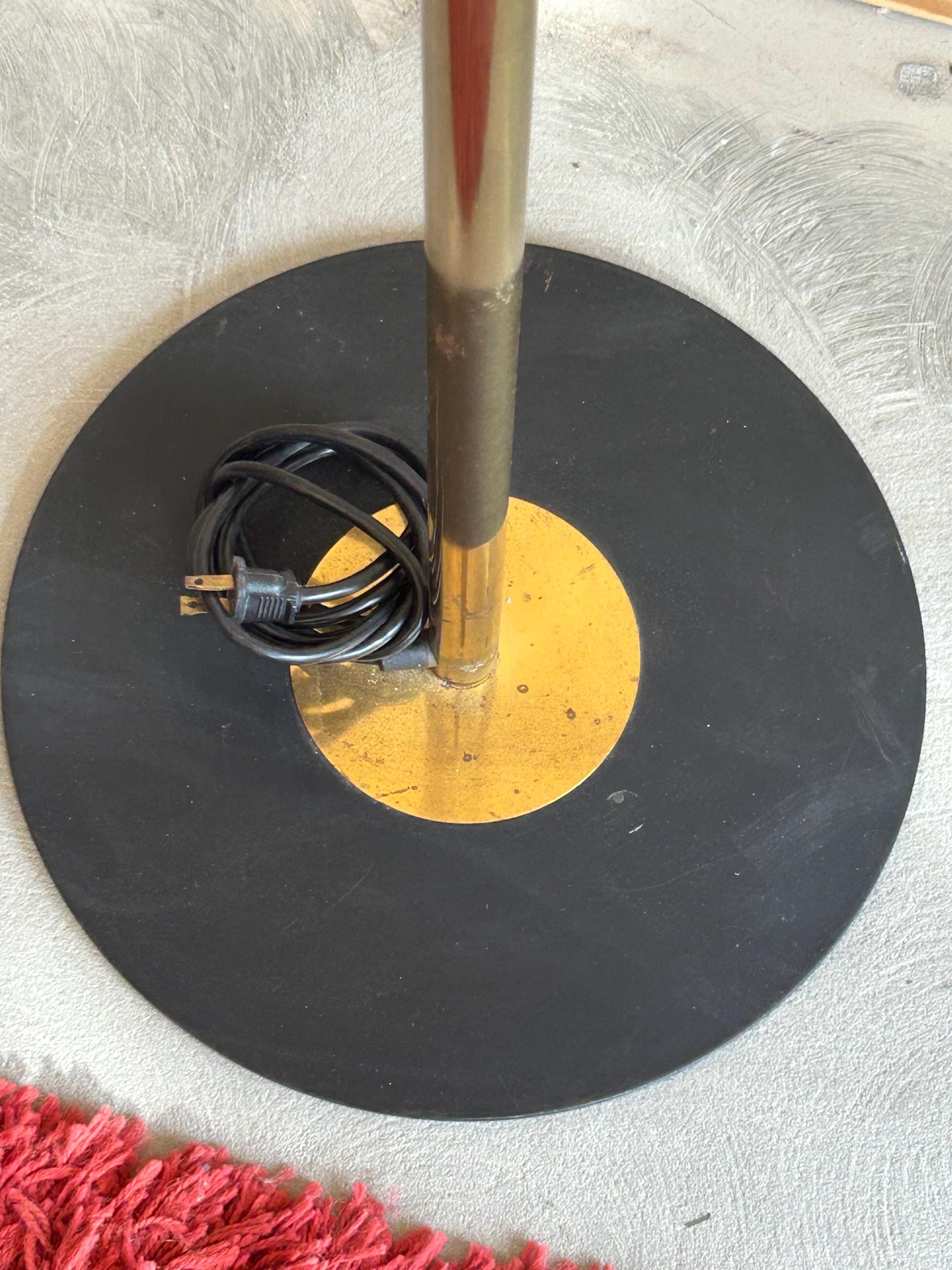 Vintage Postmodern Brass Torchiere Floor Lamps, 1980 - ONLY ONE AVAILABLE