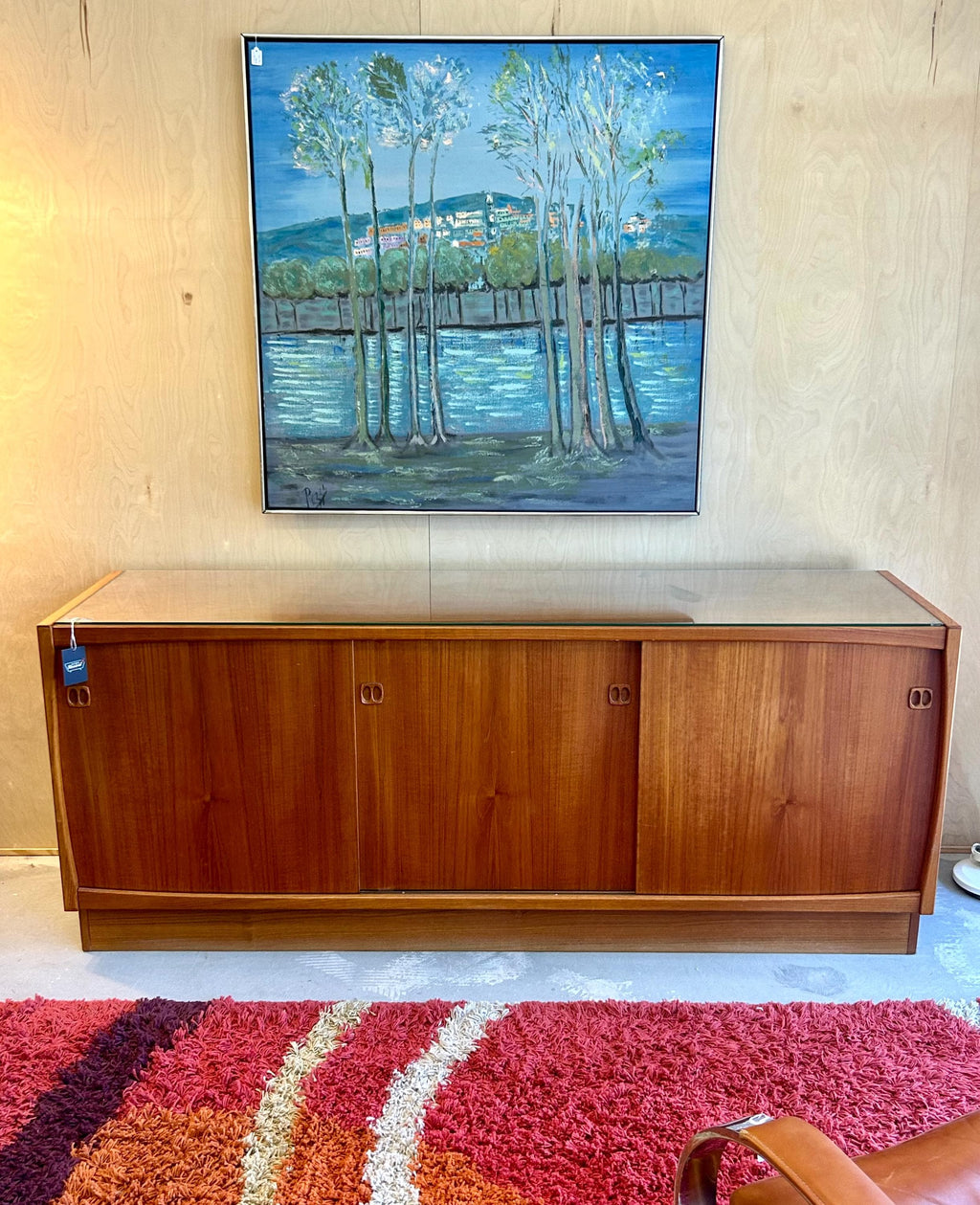 Vintage Danish Modern Teak Credenza