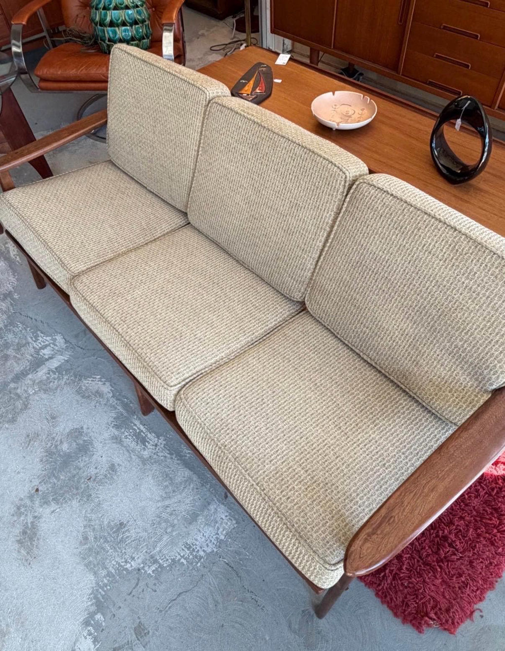 Mid Century Modern Vintage 3 Seater Sofa