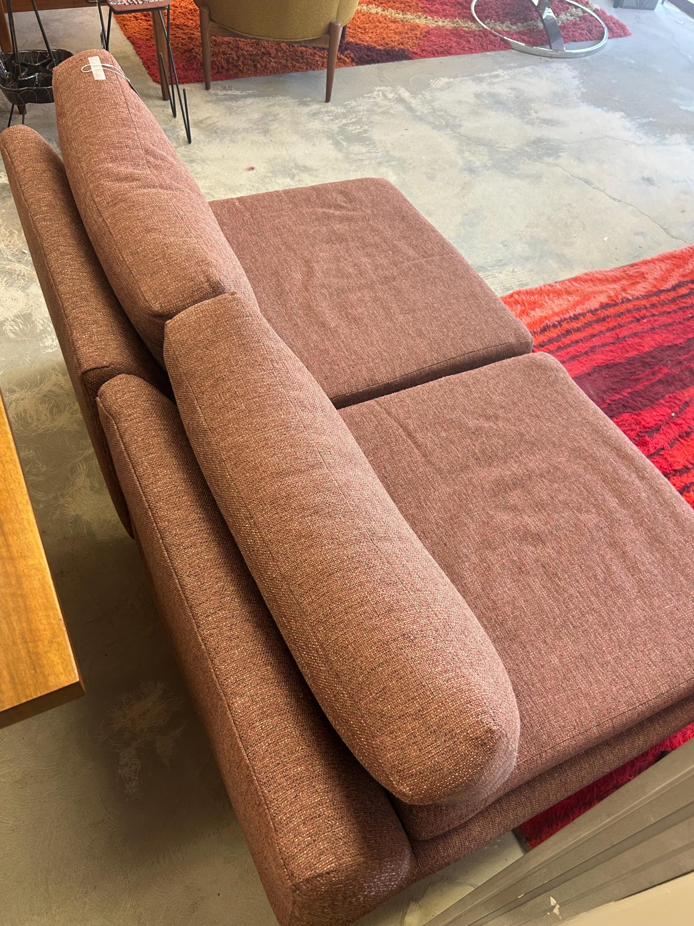 Pair of Vintage Upholstered Slipper Chairs - Mid Century Modern