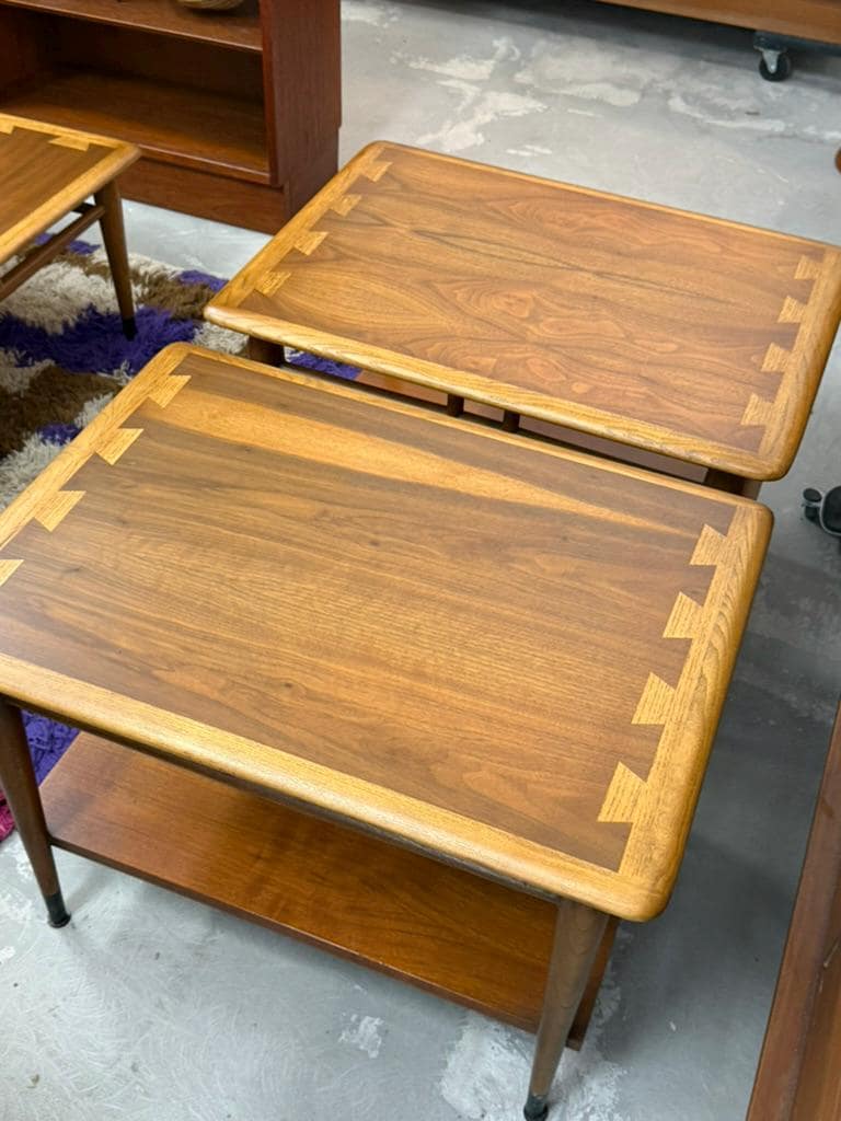 Vintage Mid Century Modern Pair of Lane Acclaim Side Tables