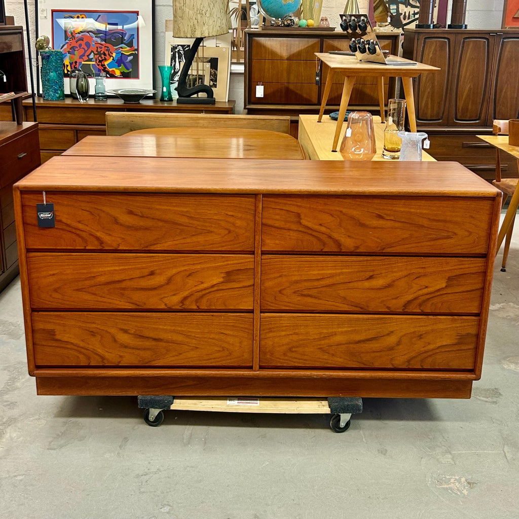 Danish Modern Vintage Teak Lowboy Dresser
