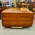 Danish Modern Vintage Teak Lowboy Dresser