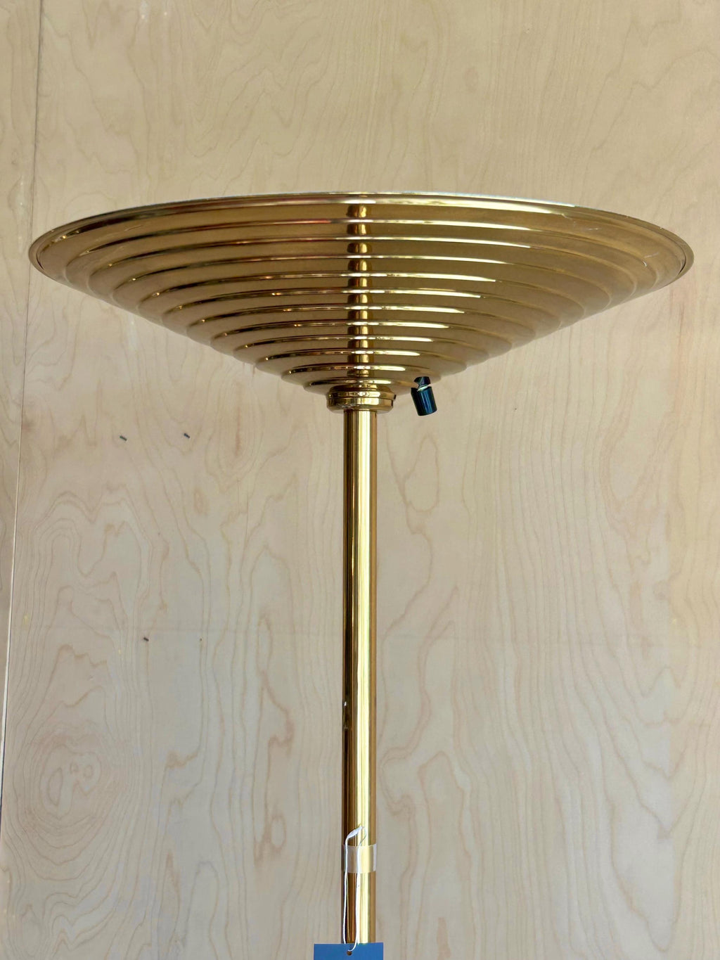 Vintage Postmodern Brass Torchiere Floor Lamps, 1980 - ONLY ONE AVAILABLE