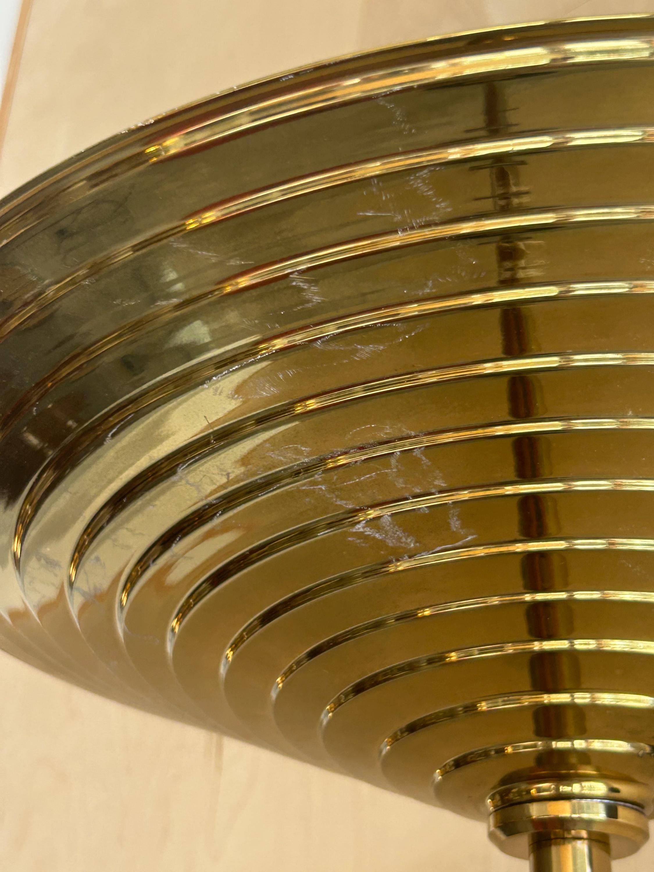 Vintage Postmodern Brass Torchiere Floor Lamps, 1980 - ONLY ONE AVAILABLE