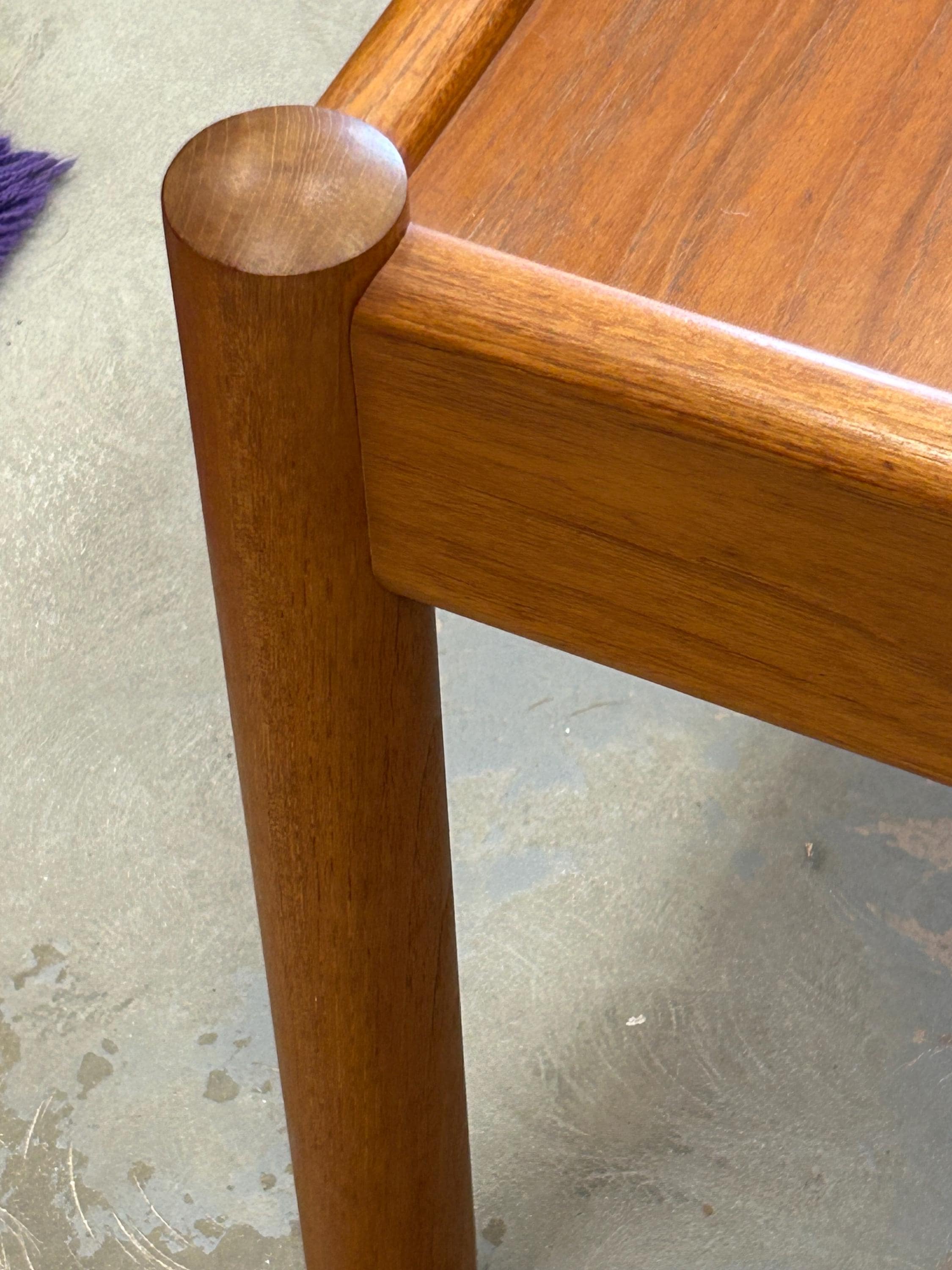 Danish Modern Vintage Teak Square Coffee Table by Domino Møbler