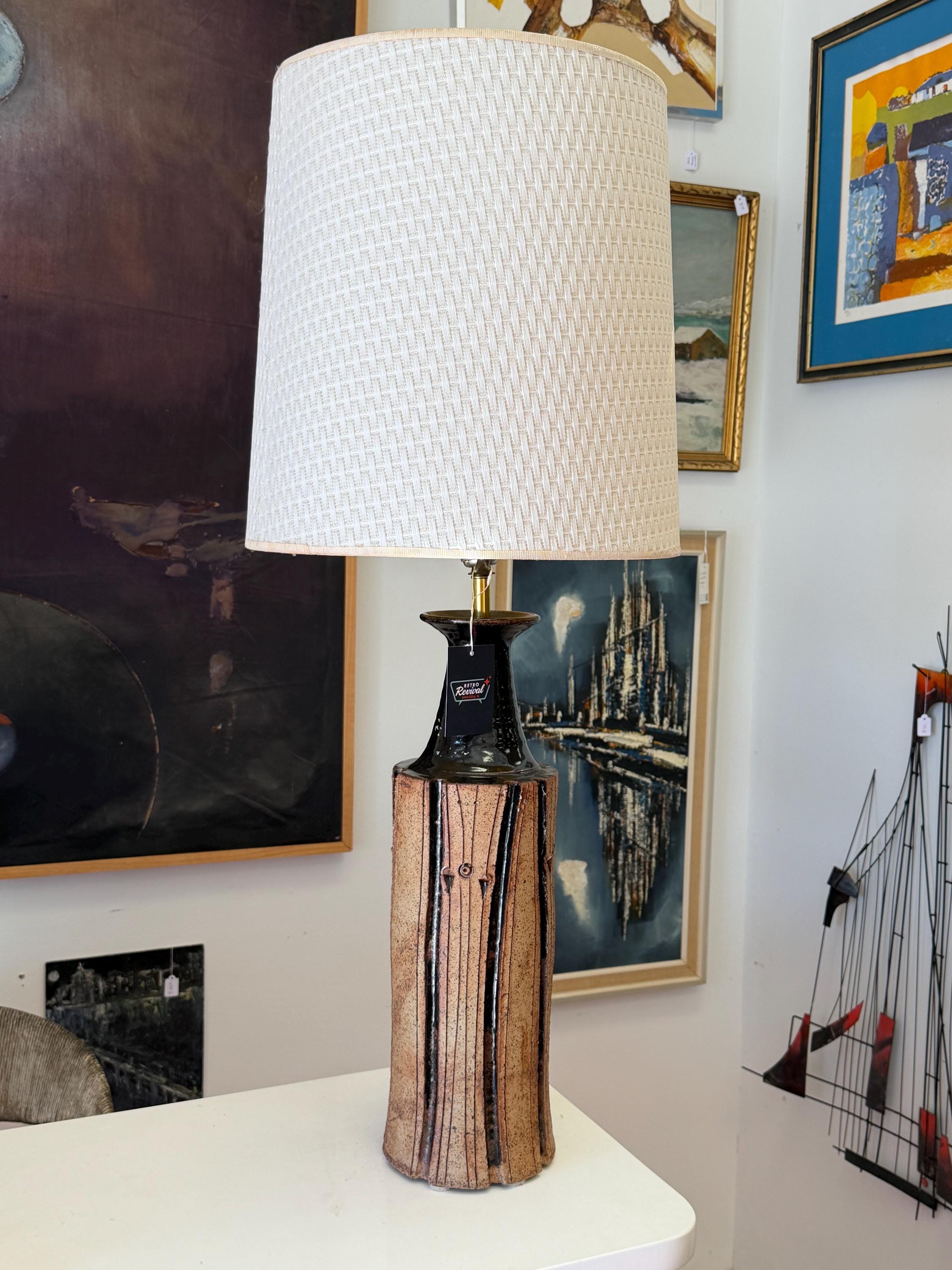 Mid Century Modern Brutalist Table Lamp by Lee Regius, Denmark 1970s