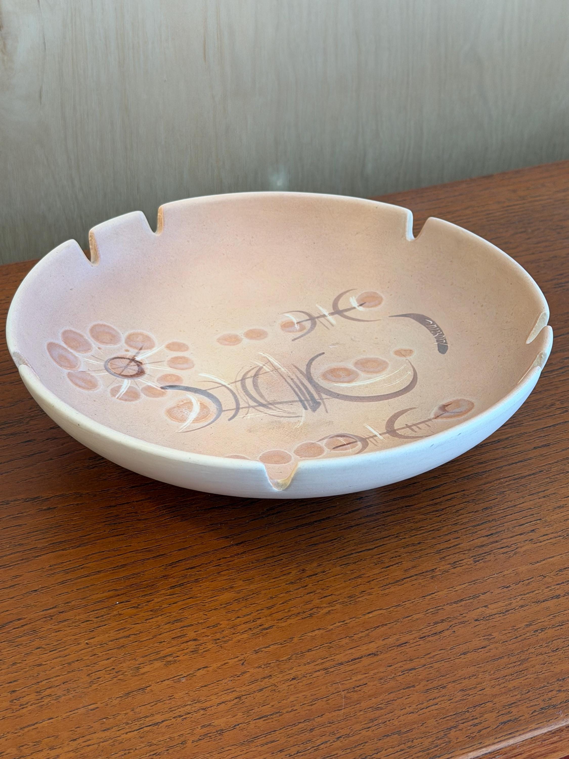 Signed Ceramic Modern Pottery Bowl
