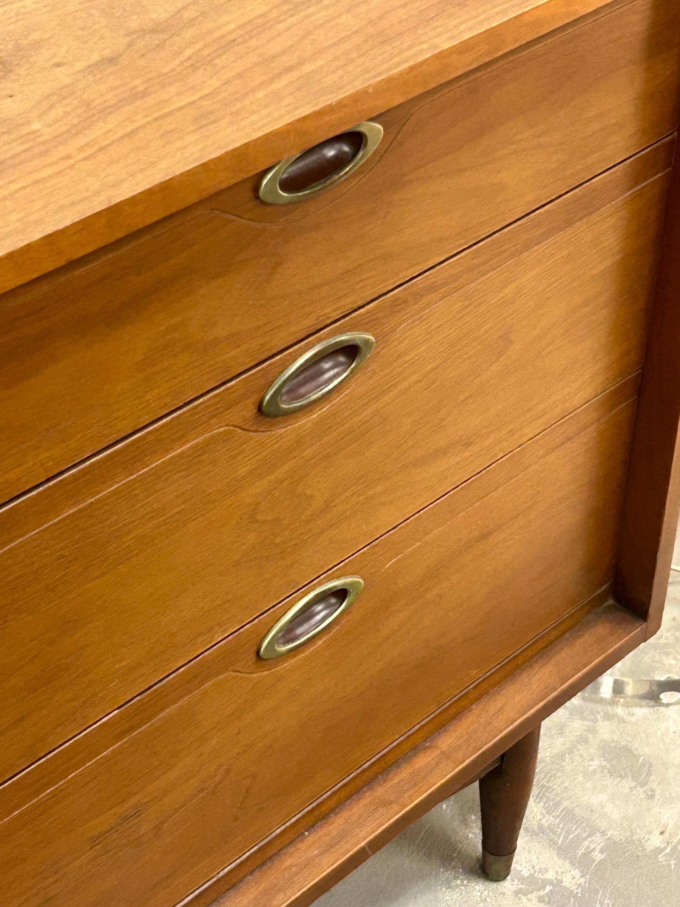 Mainline by Hooker Mid Century Modern Lowboy Dresser - Vintage