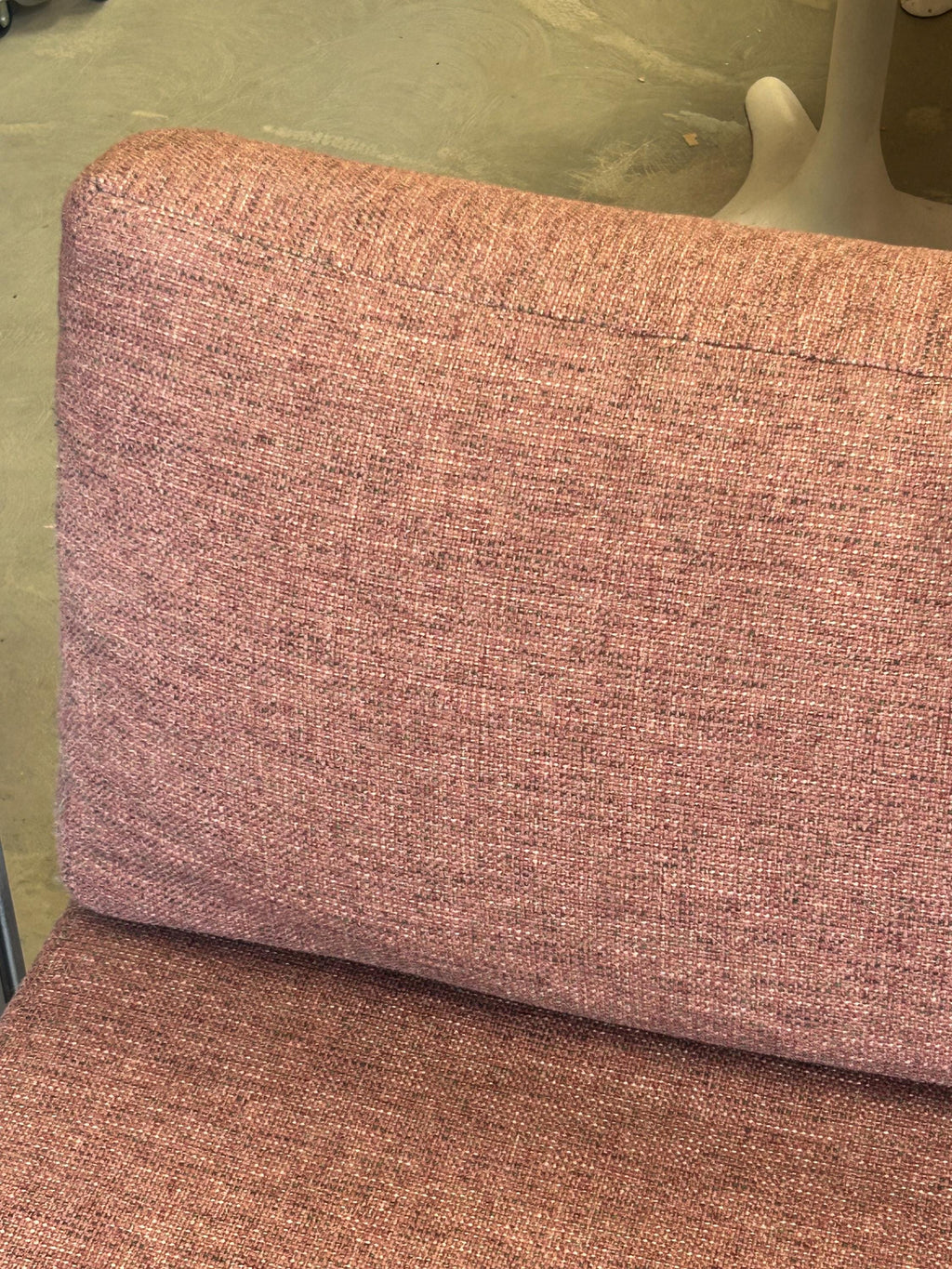 Pair of Vintage Upholstered Slipper Chairs - Mid Century Modern