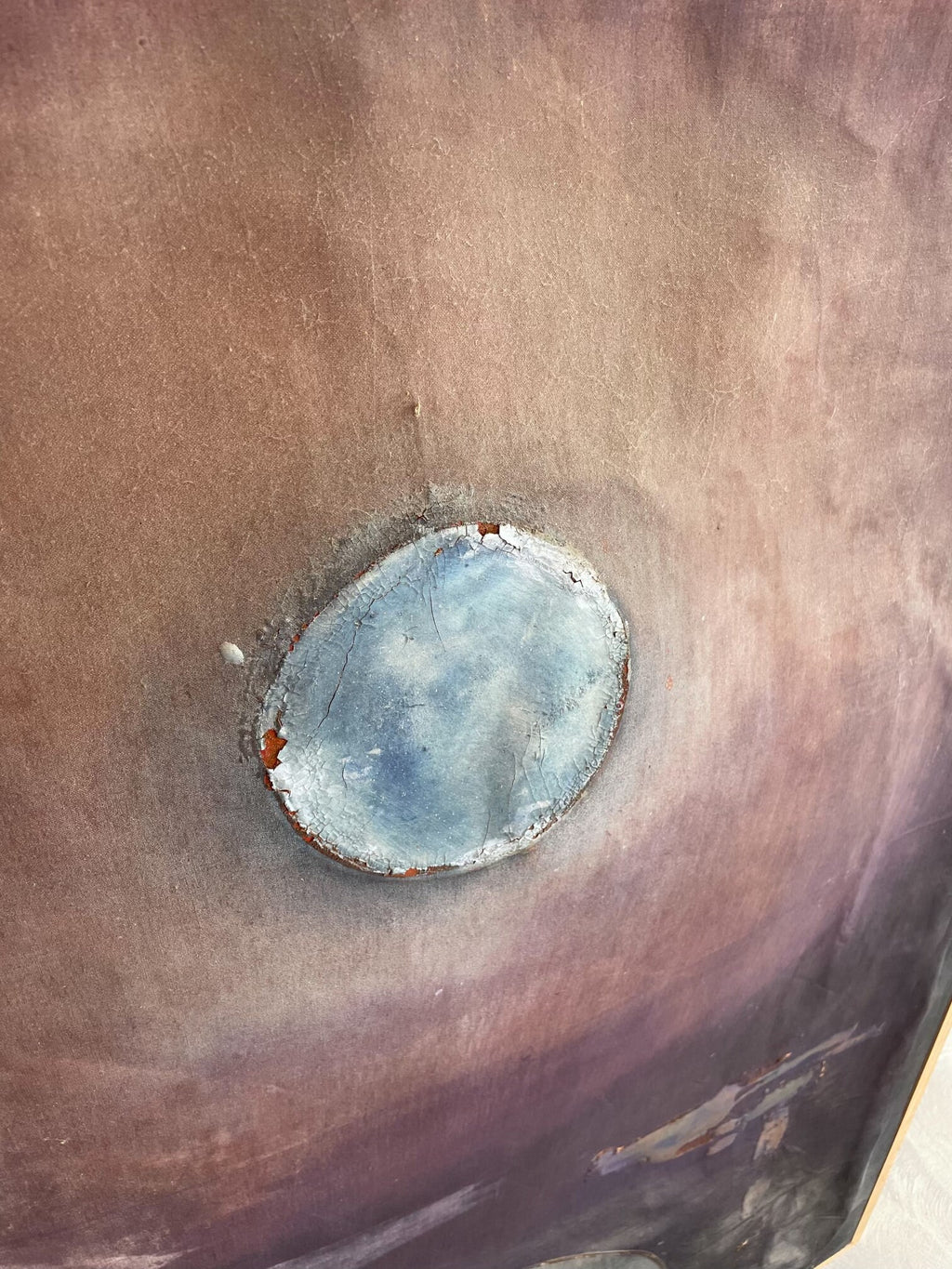 1960s Roland Reiss “Moon Ascendent” 3 Dimensional Painting on Canvas - Mid Century Modern