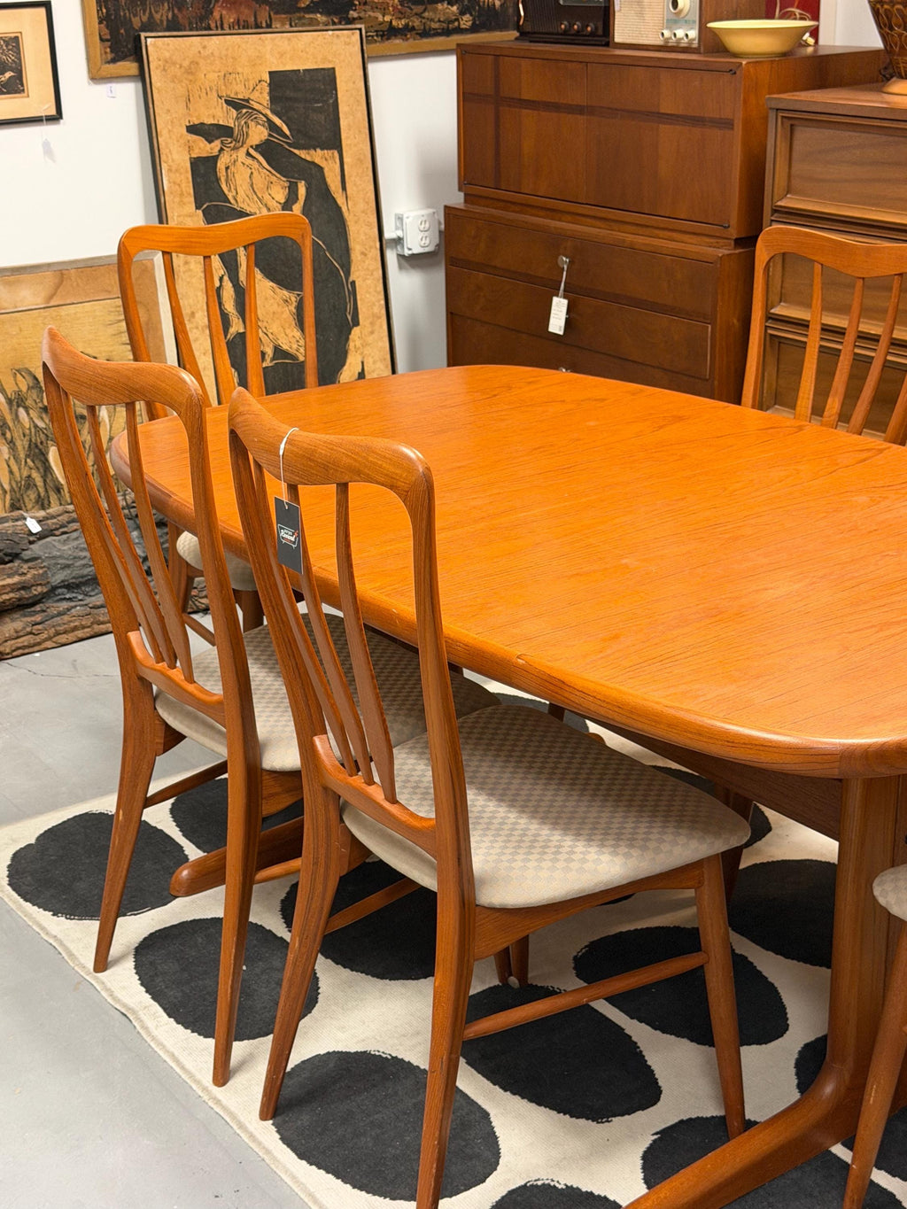 Teak Danish Modern Vintage Dining Table - *TABLE ONLY*