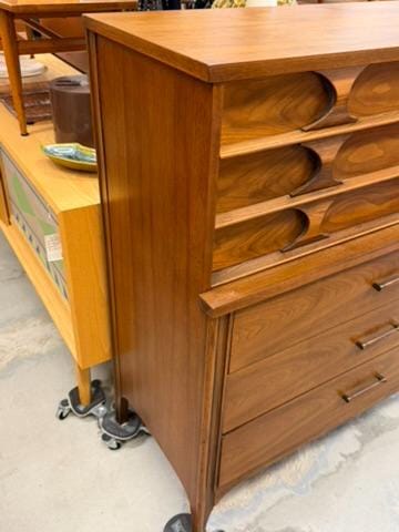 Kent Coffey Perspecta Mid Century Modern Vintage Highboy Dresser