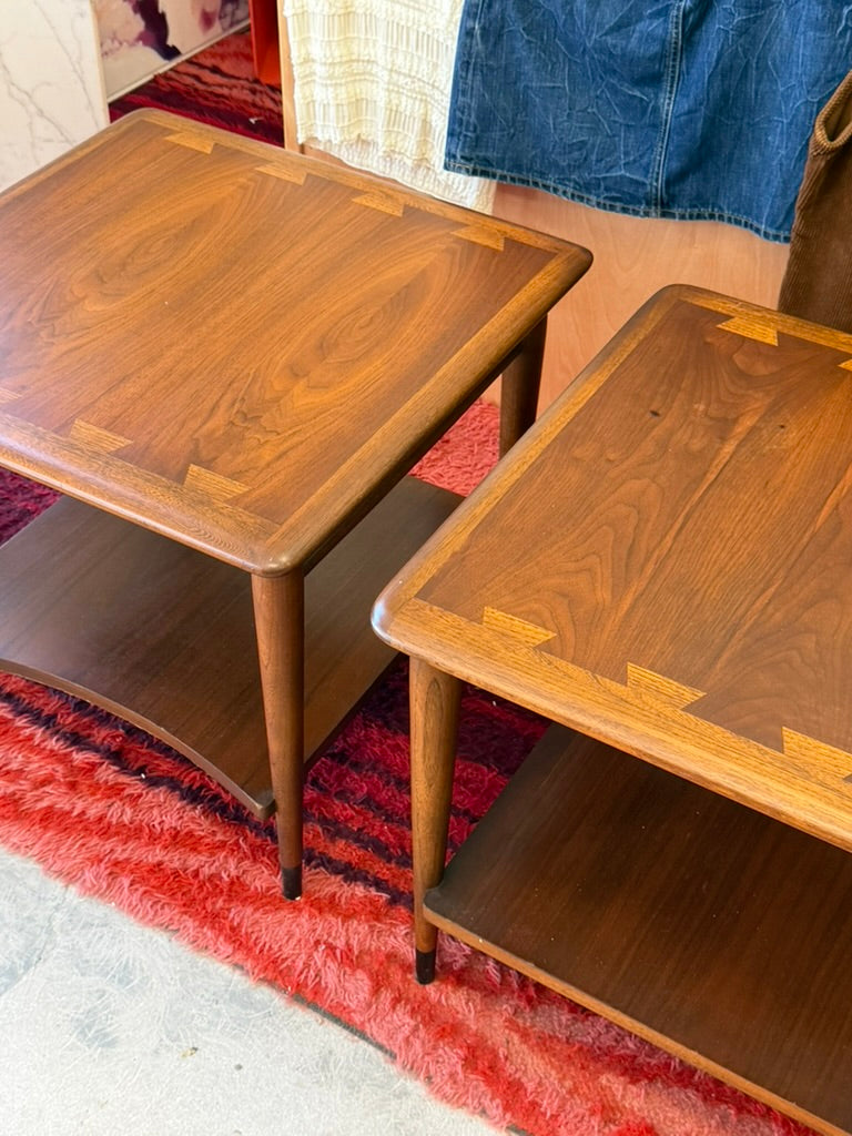 Pair of Lane Acclaim Mid Century Modern Vintage Side/End Tables