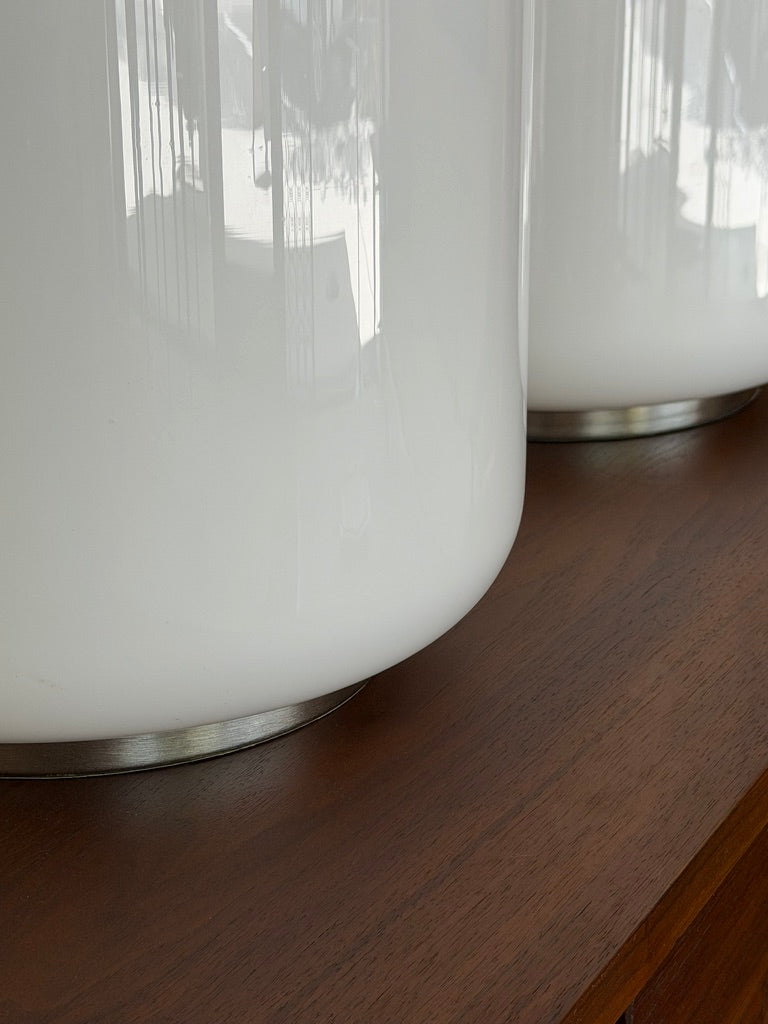 Pair of Mazzega Table Lamps Murano Glass