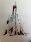 Mid Century Modern Metal Wall Sculpture