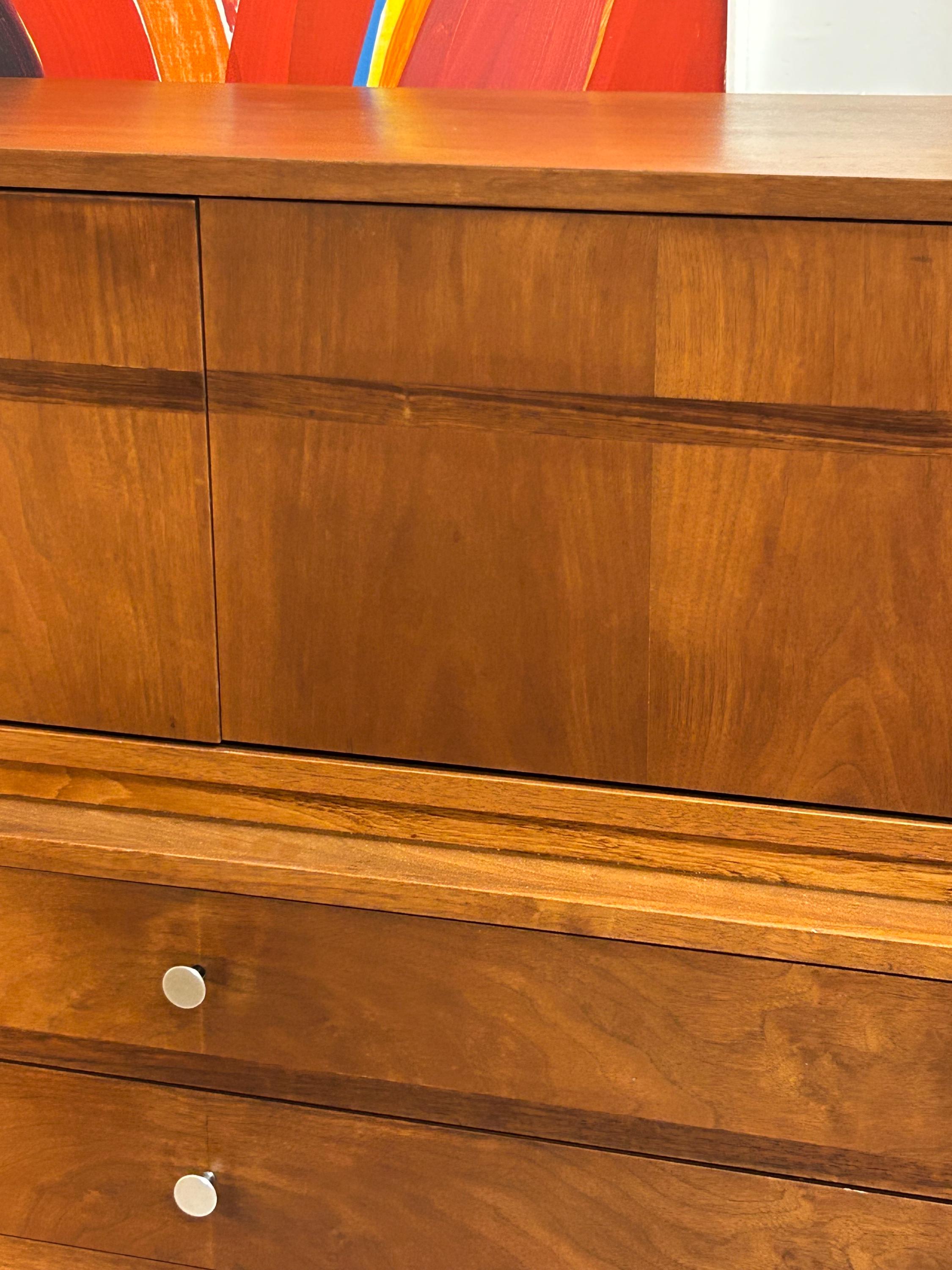 Kroehler Signature Rosewood & Walnut Highboy Dresser