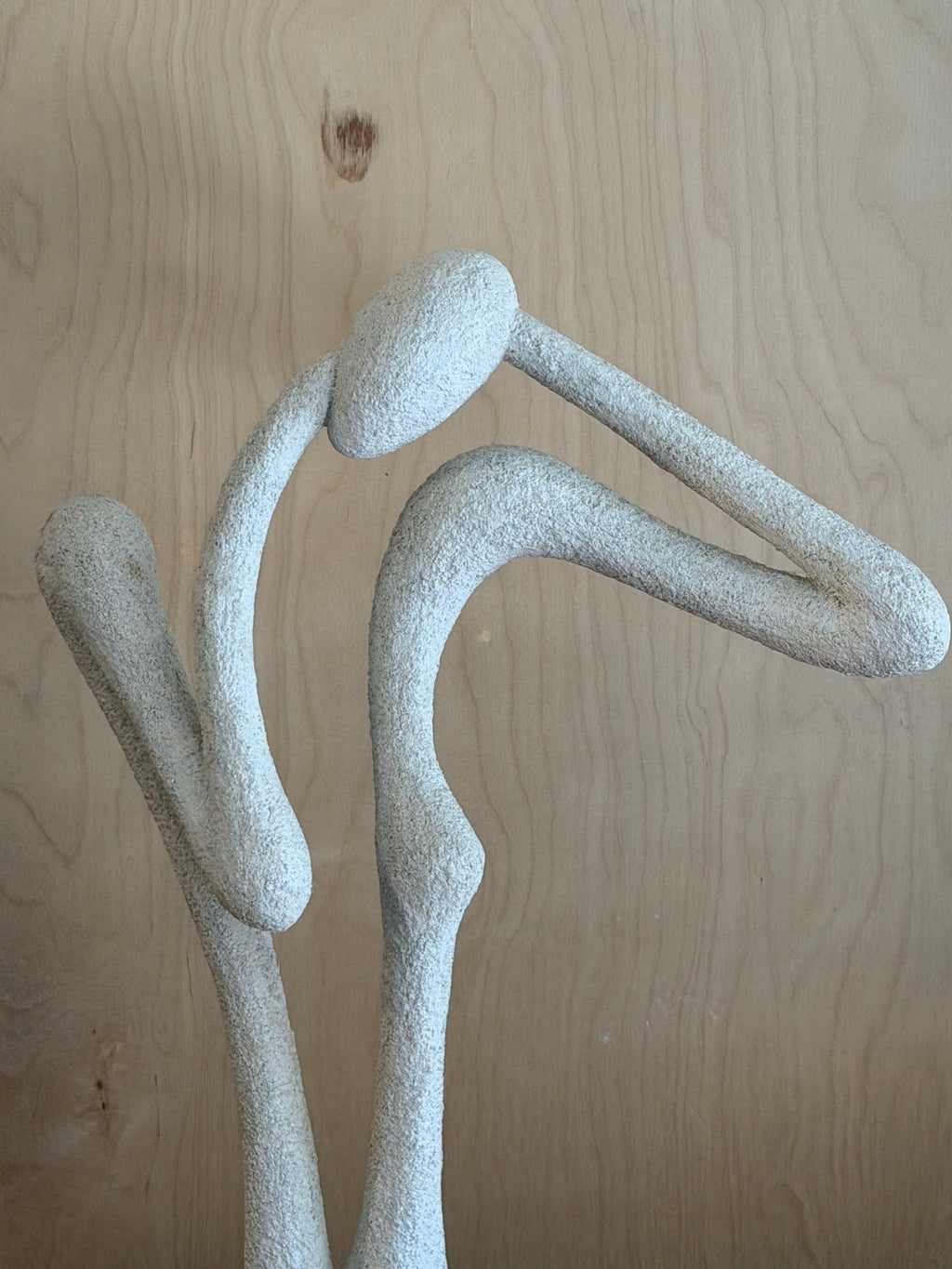 Vintage Abstract Marble And Plastar Sculpture - Modern