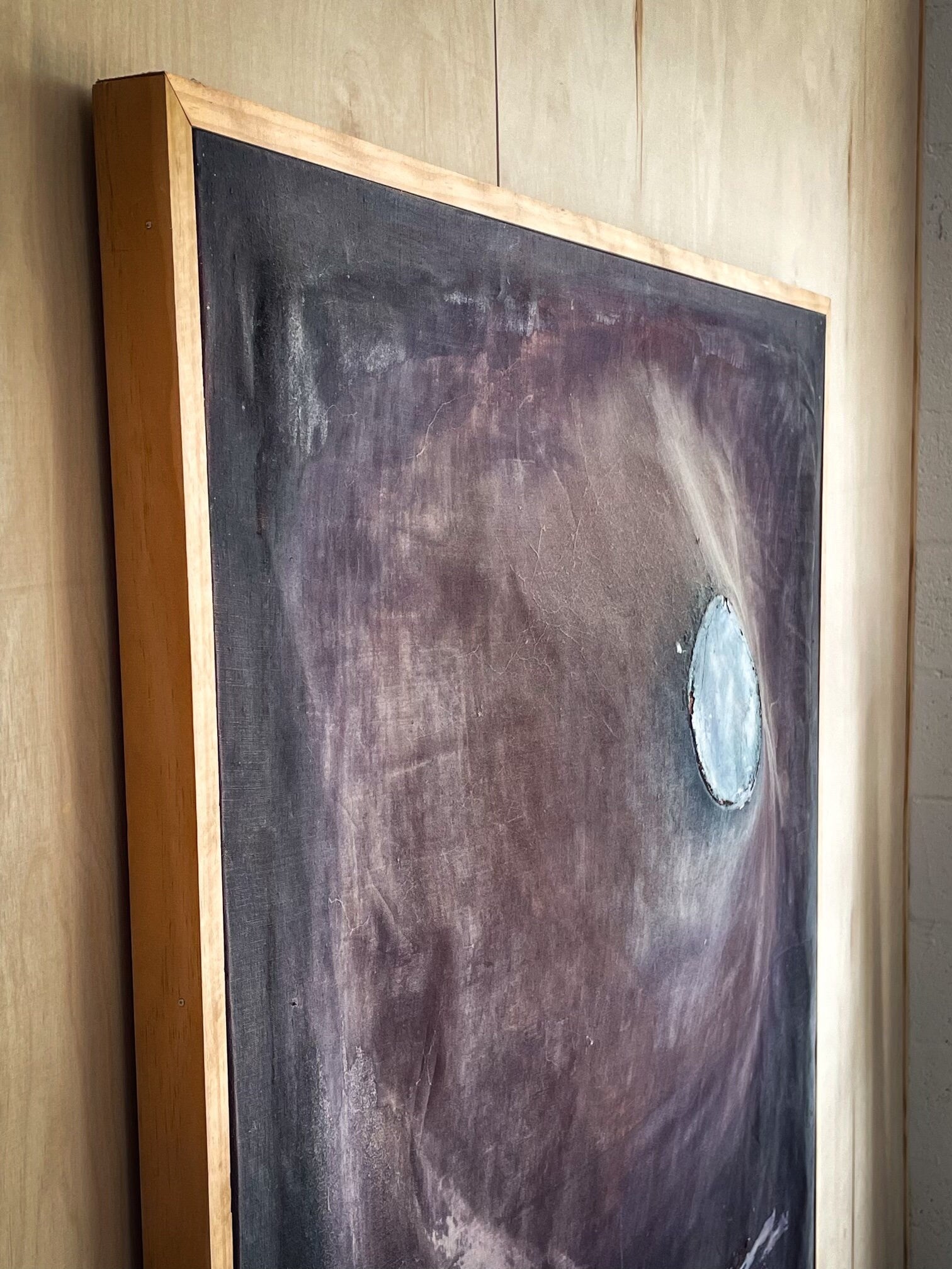 1960s Roland Reiss “Moon Ascendent” 3 Dimensional Painting on Canvas - Mid Century Modern