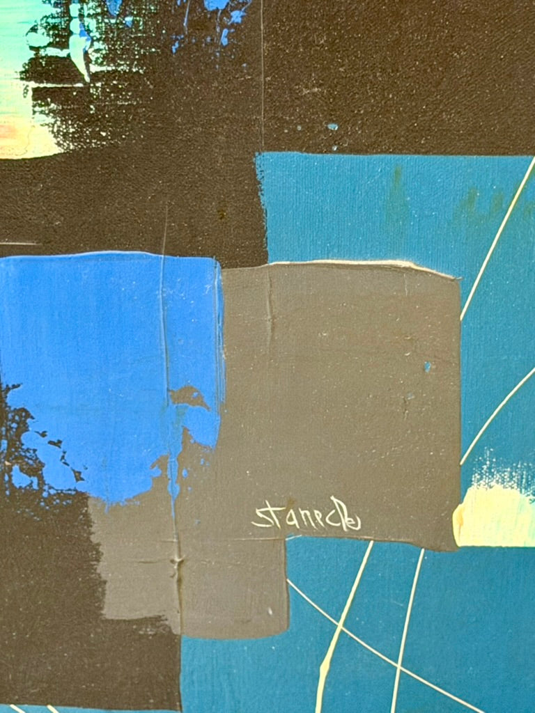 Modern Abstract Vintage Painting
