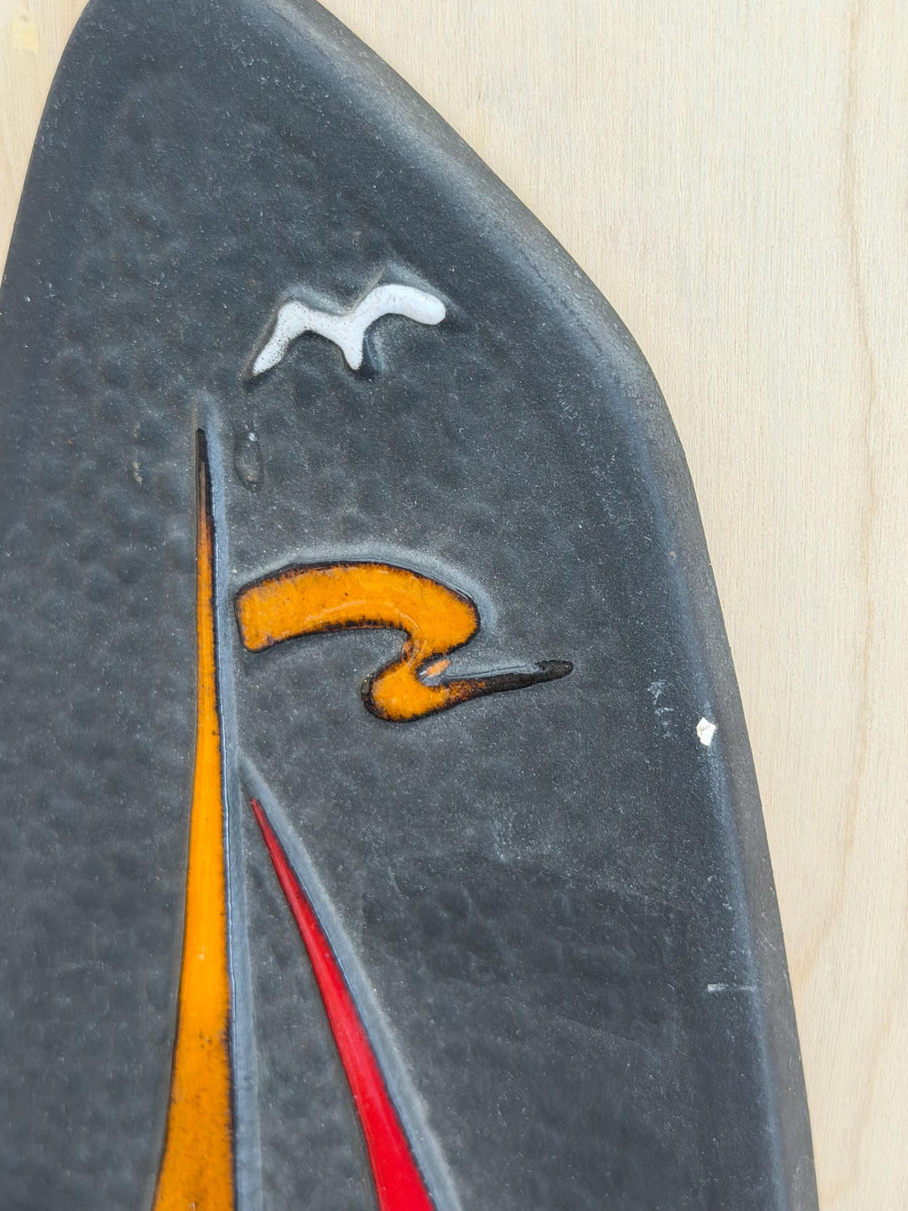 Vintage Mid Century Norwegian Ceramic Wall Hanging