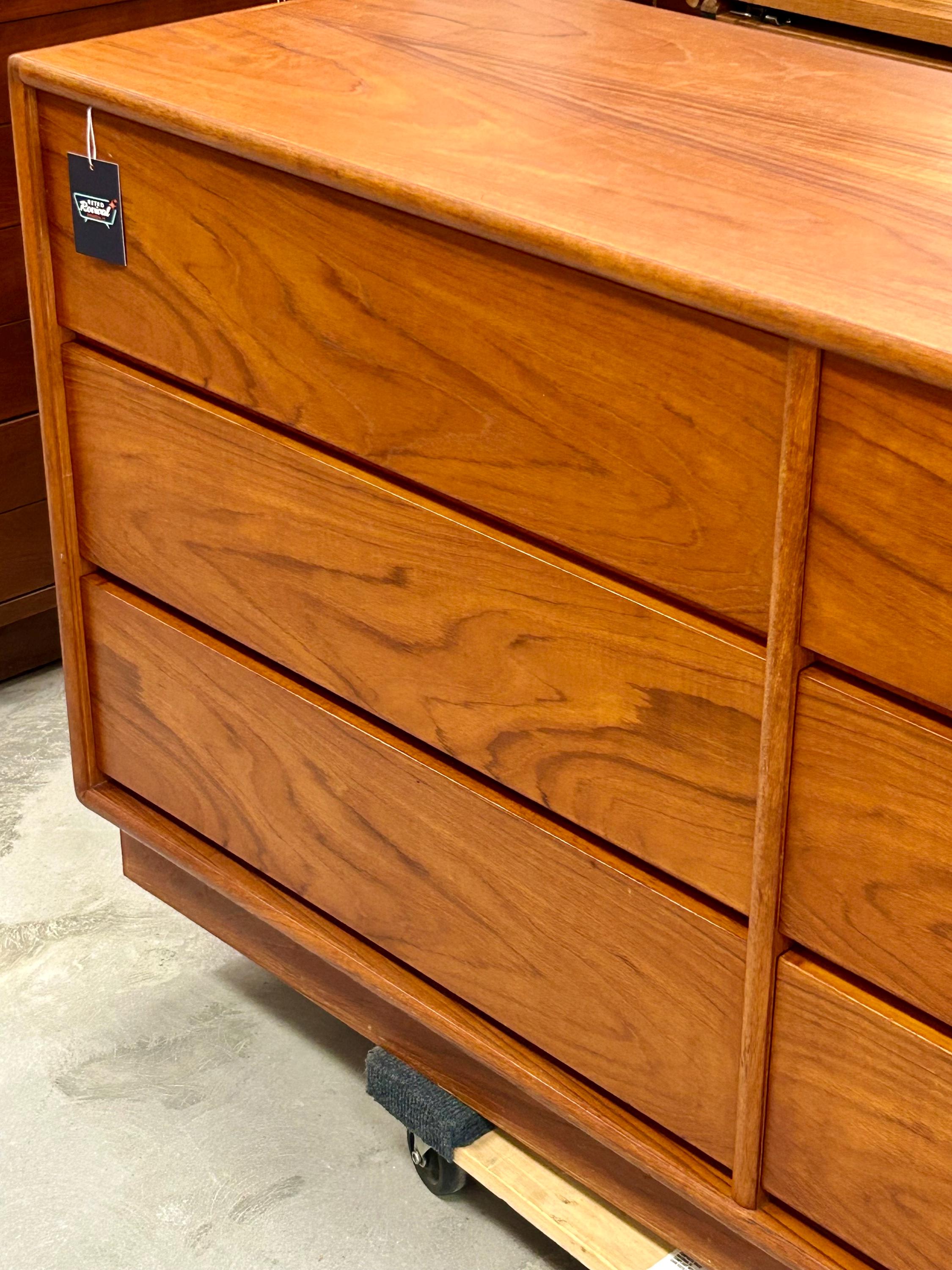 Danish Modern Vintage Teak Lowboy Dresser