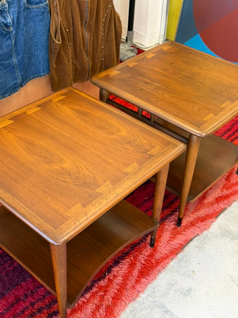 Pair of Lane Acclaim Mid Century Modern Vintage Side/End Tables