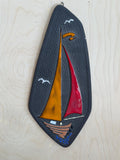 Vintage Mid Century Norwegian Ceramic Wall Hanging