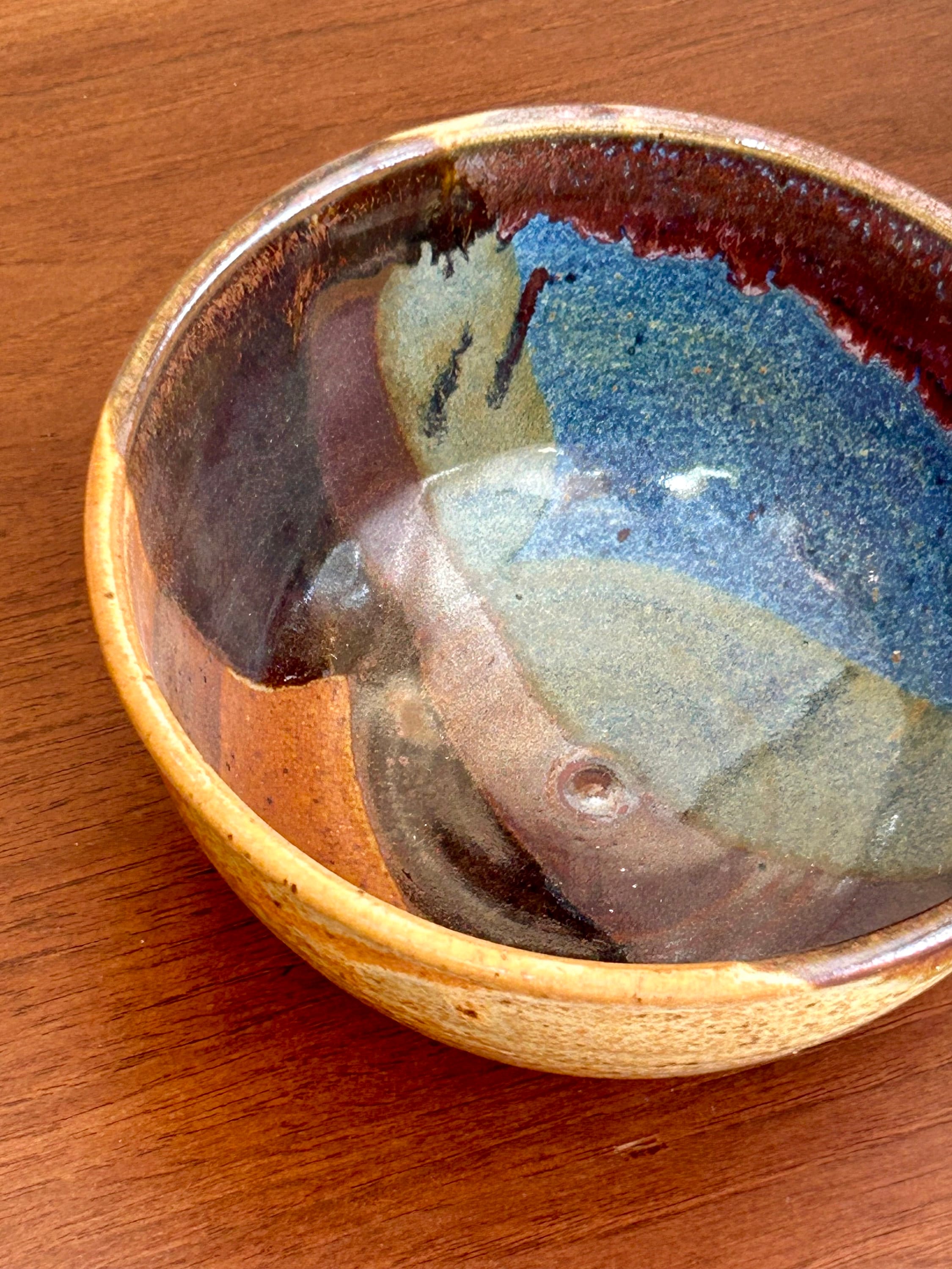 Small Pottery Bowl Signed