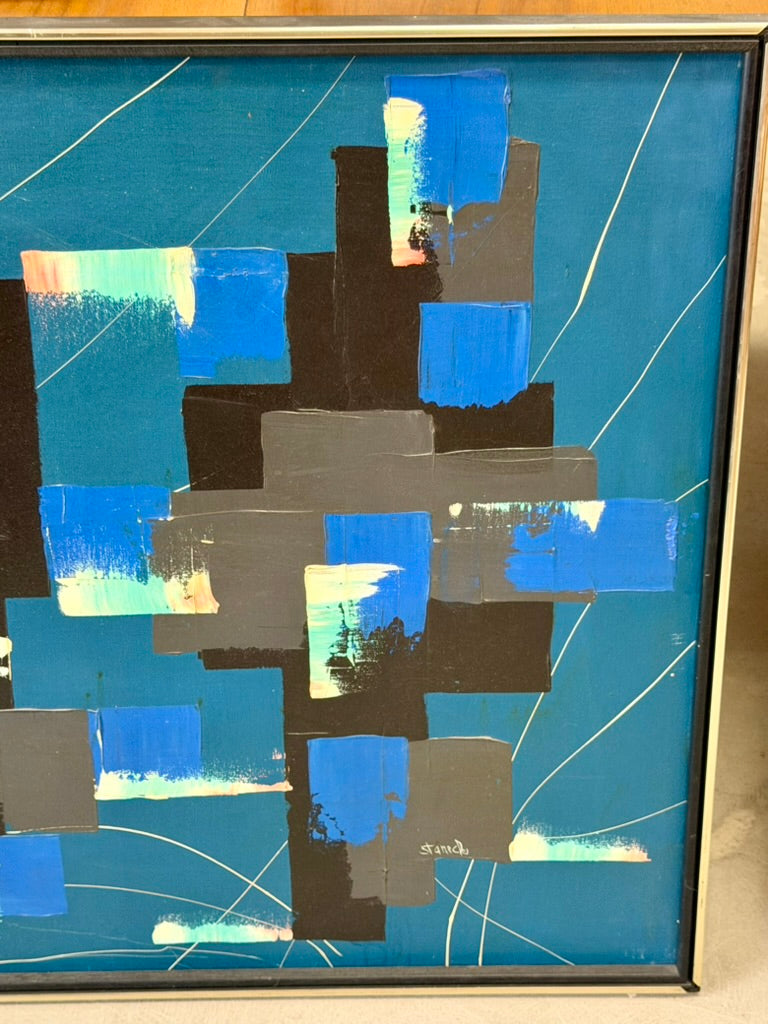 Modern Abstract Vintage Painting