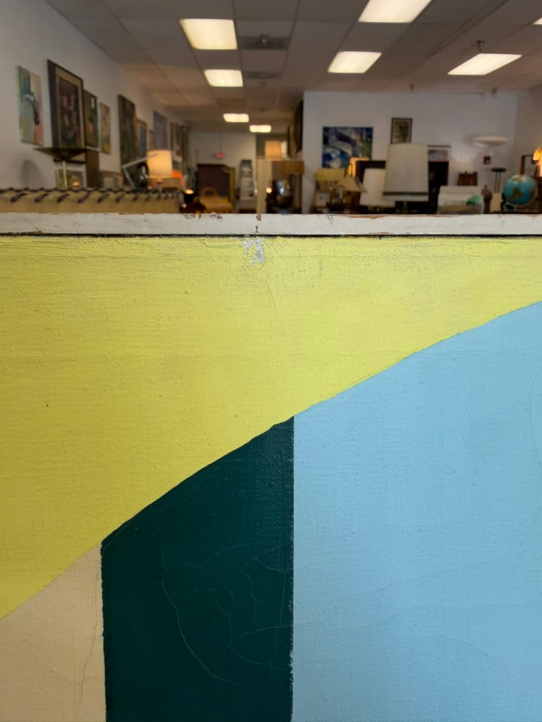 Mid Century Modern Abstract Triptych Art