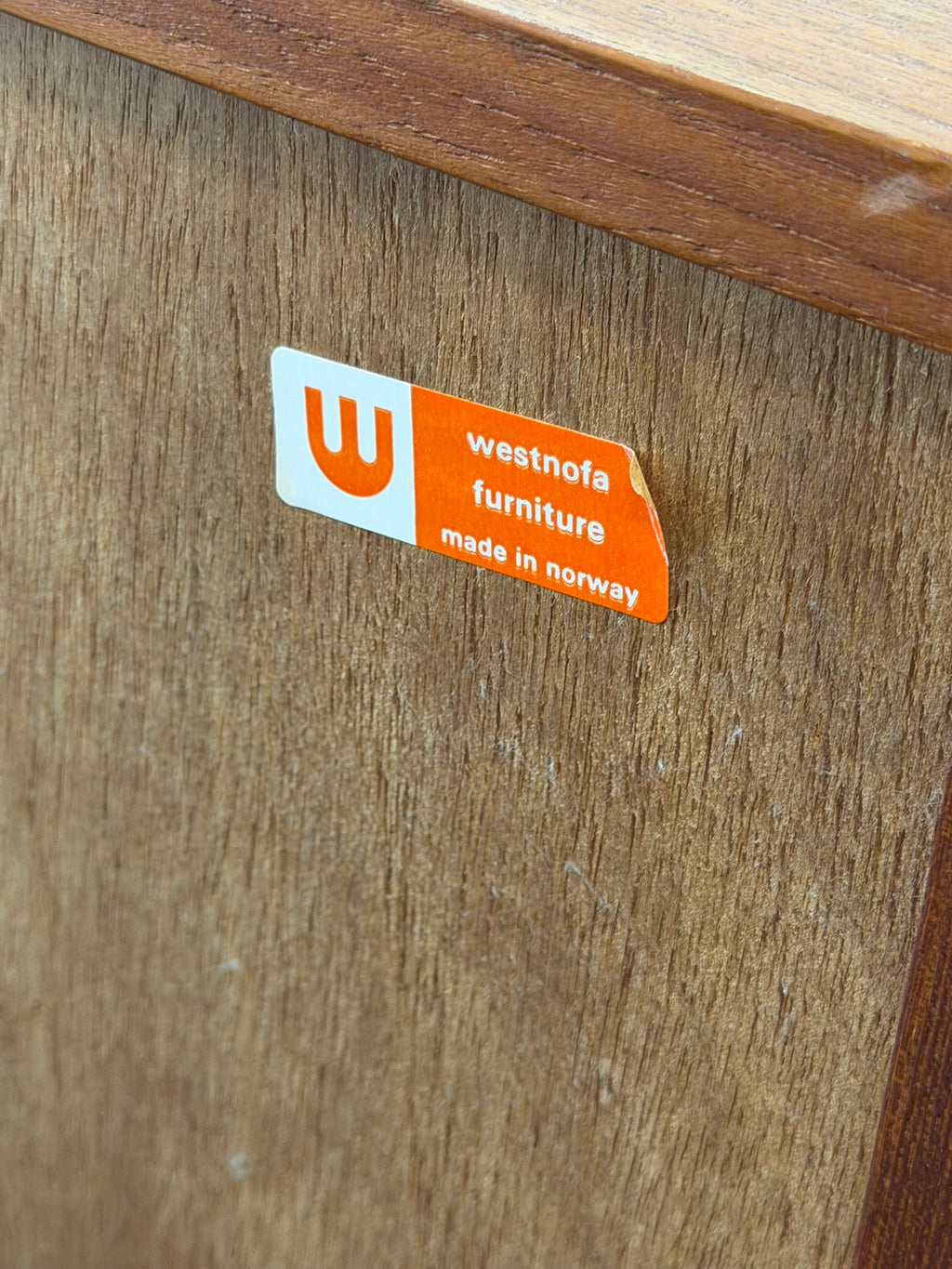 Westnofa Vintage Pair of Teak Nightstands Mid Century Modern