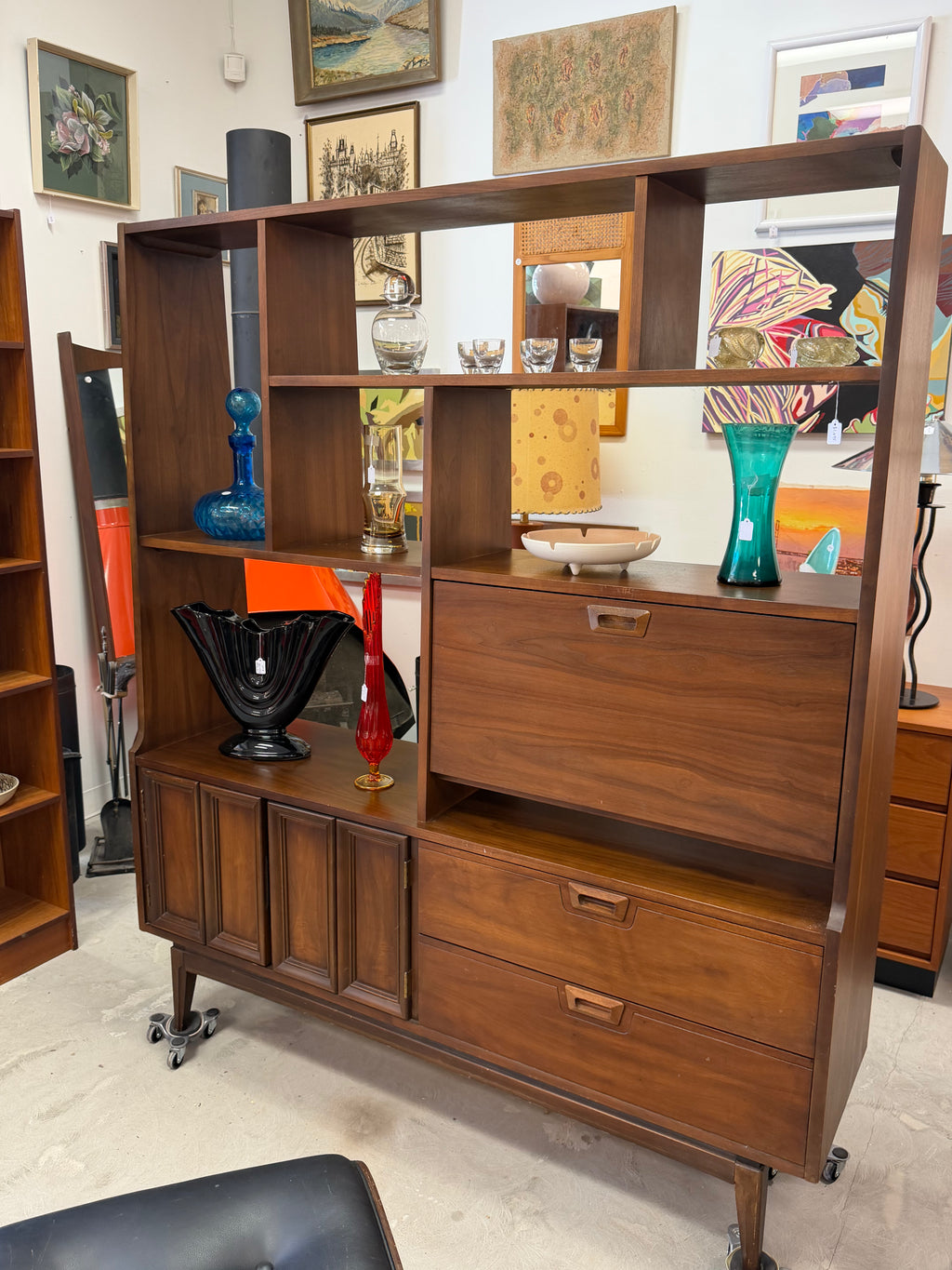 JB Van Sciver Mid Century Modern Room Divider/Wall Unit