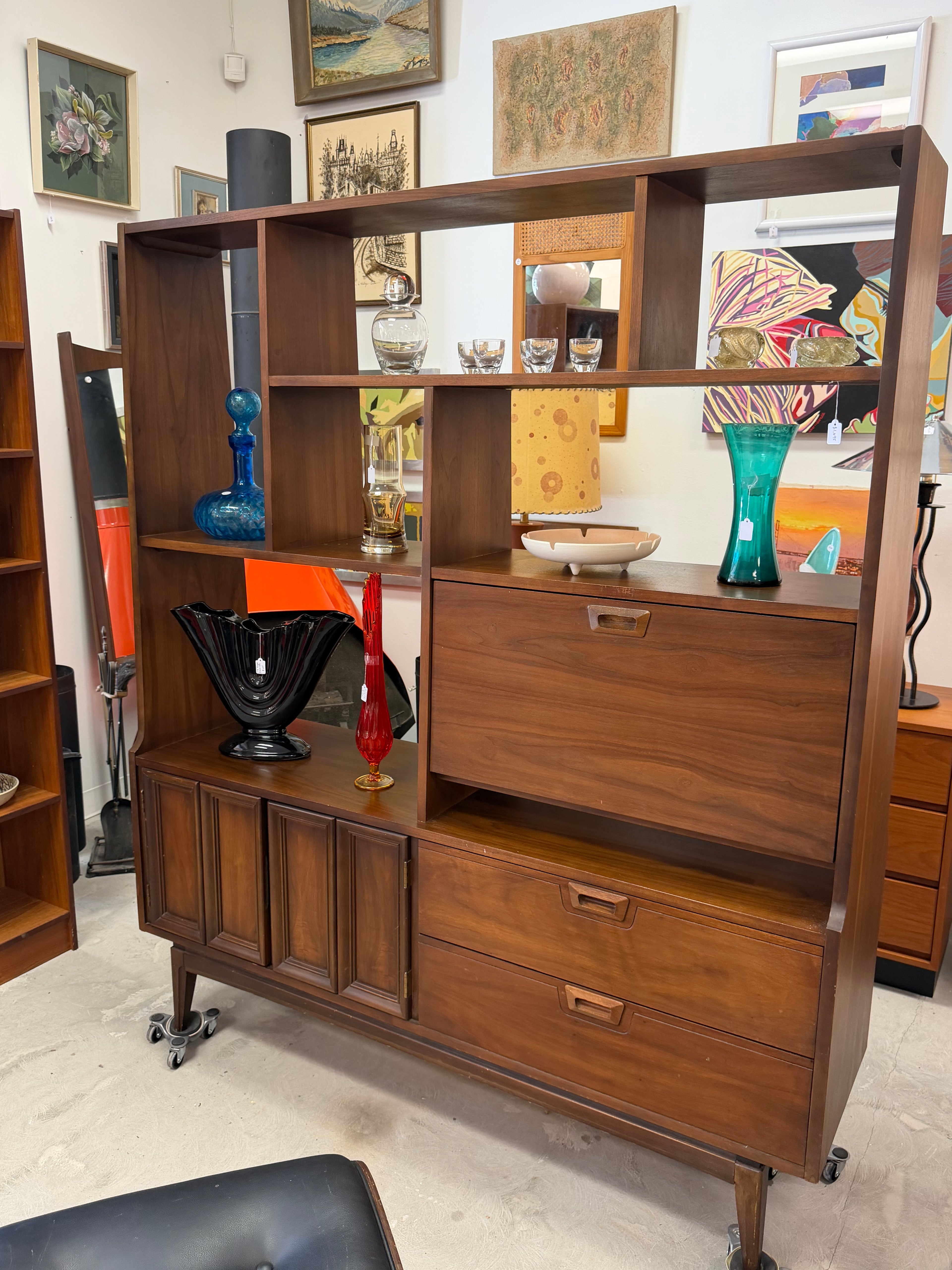 JB Van Sciver Mid Century Modern Room Divider/Wall Unit