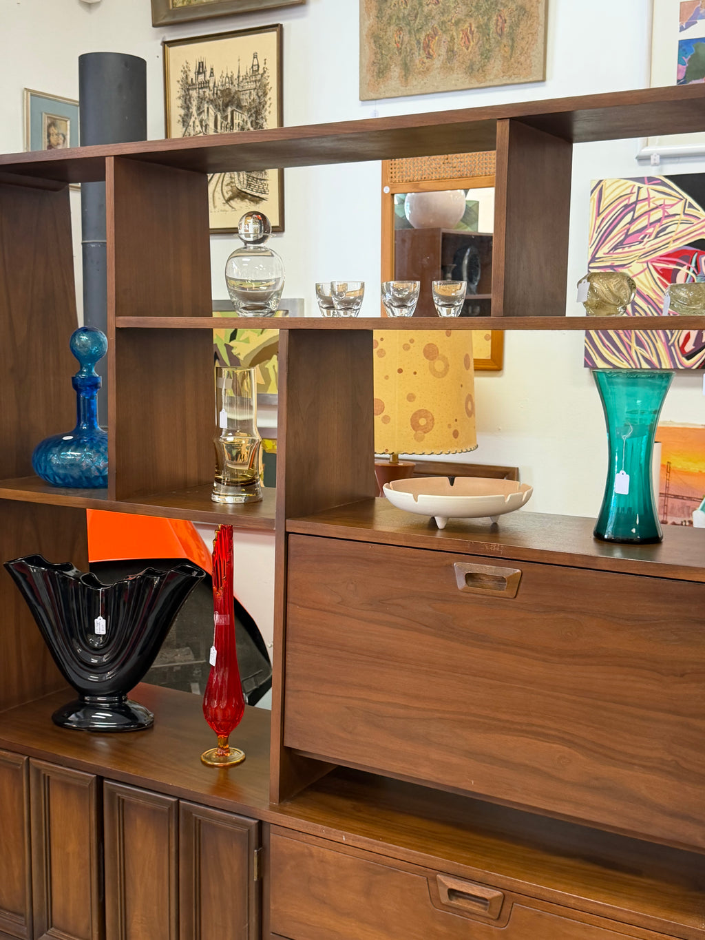 JB Van Sciver Mid Century Modern Room Divider/Wall Unit