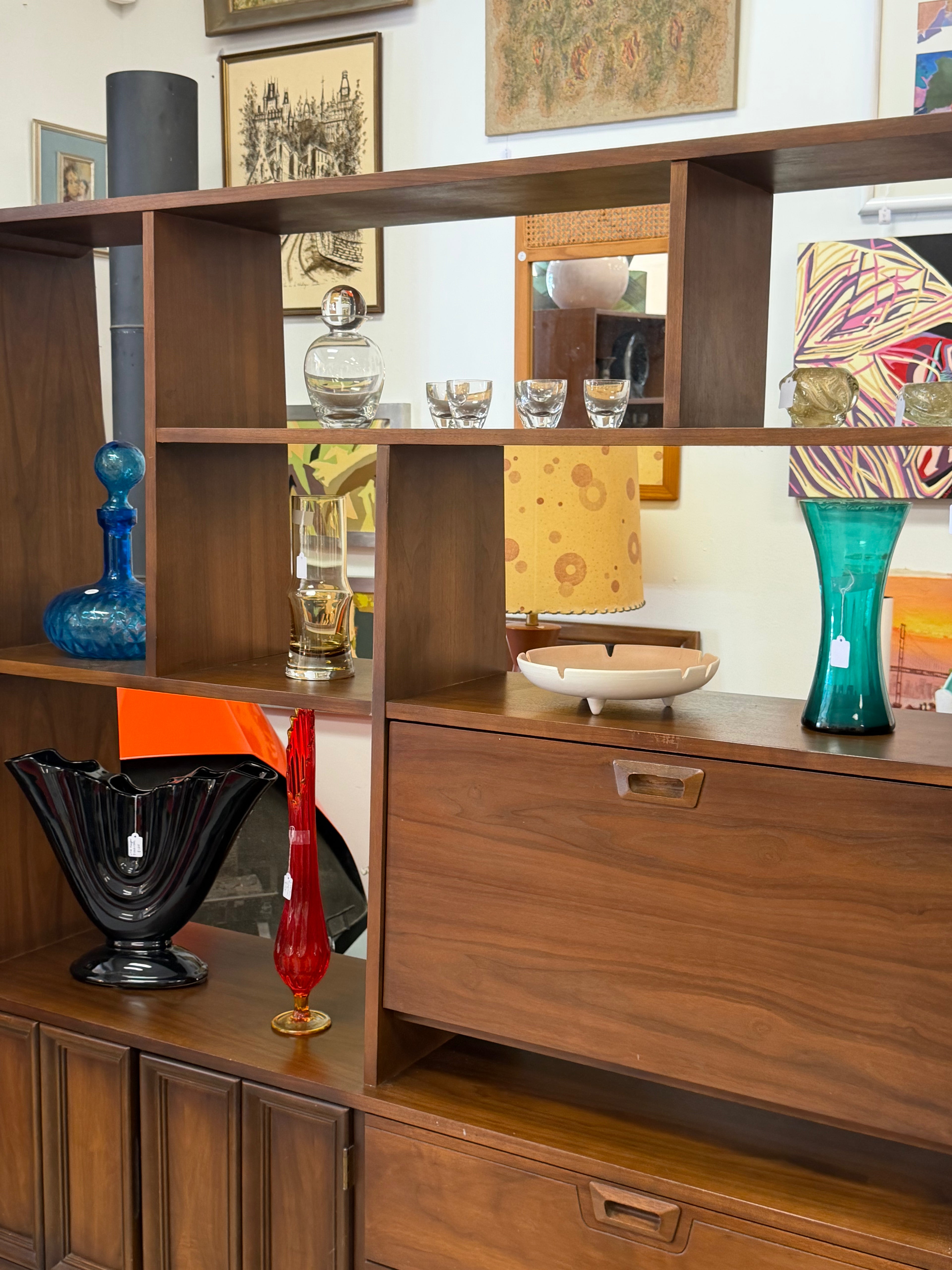 JB Van Sciver Mid Century Modern Room Divider/Wall Unit