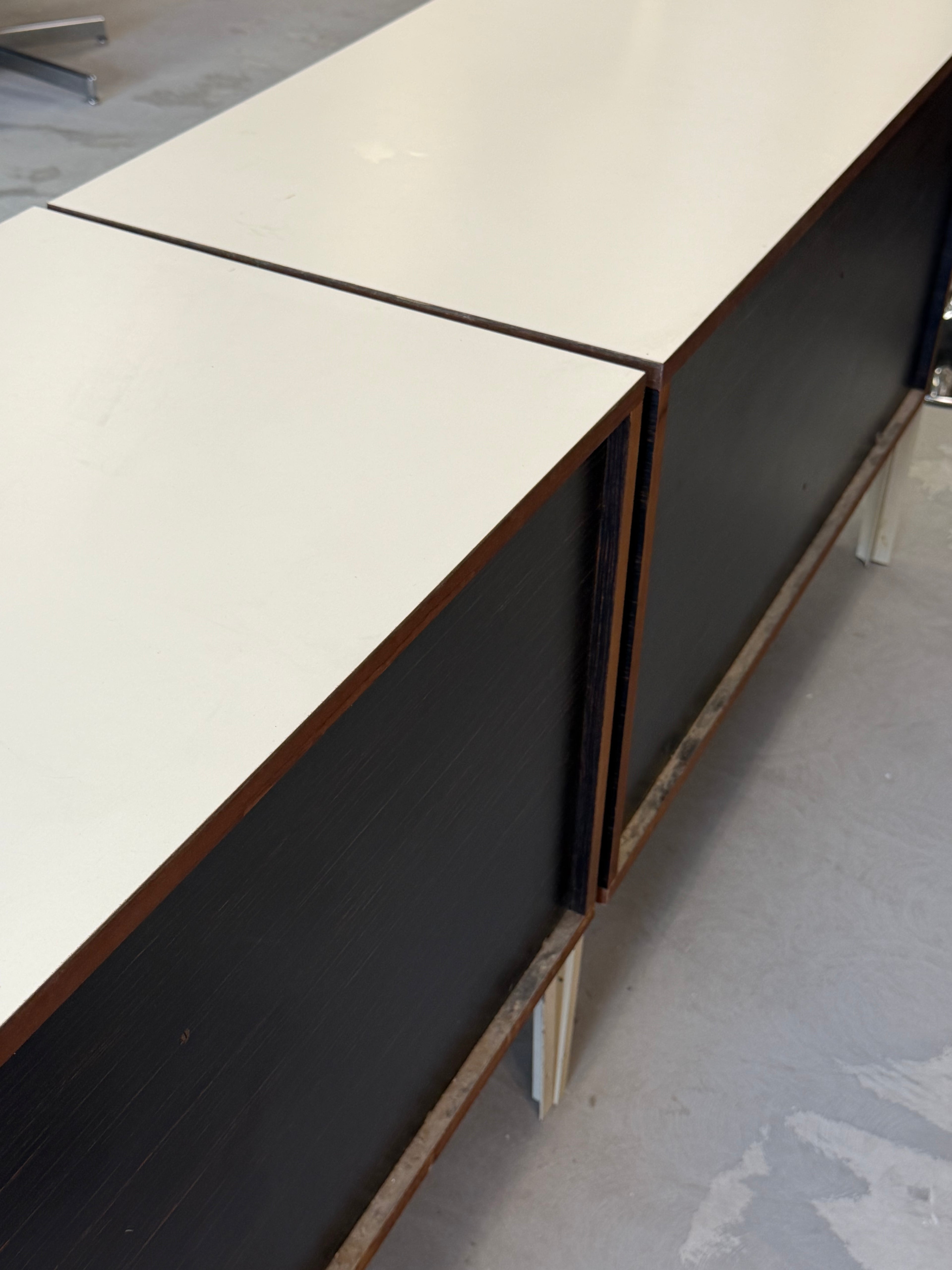 Mid-Century Modern Space Age Raymond Loewy Df2000 Credenza or Dresser by Doubinsky Freres