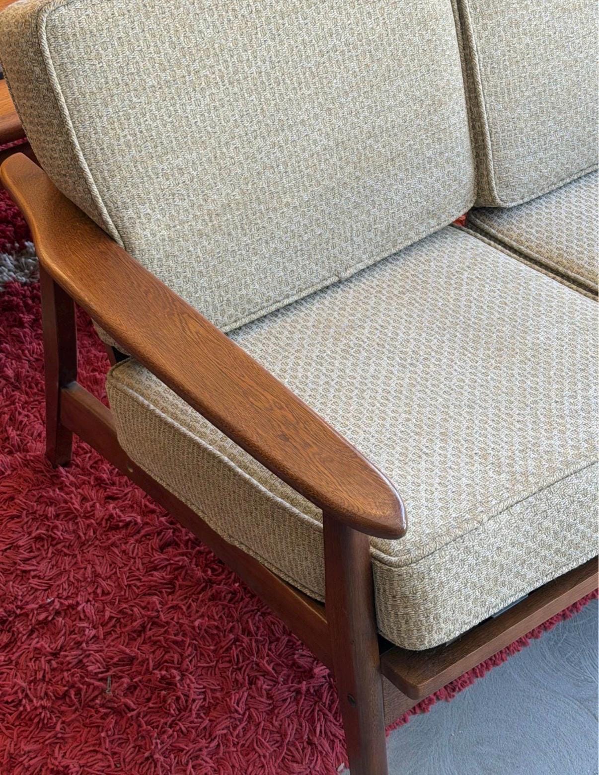 Mid Century Modern Vintage 3 Seater Sofa
