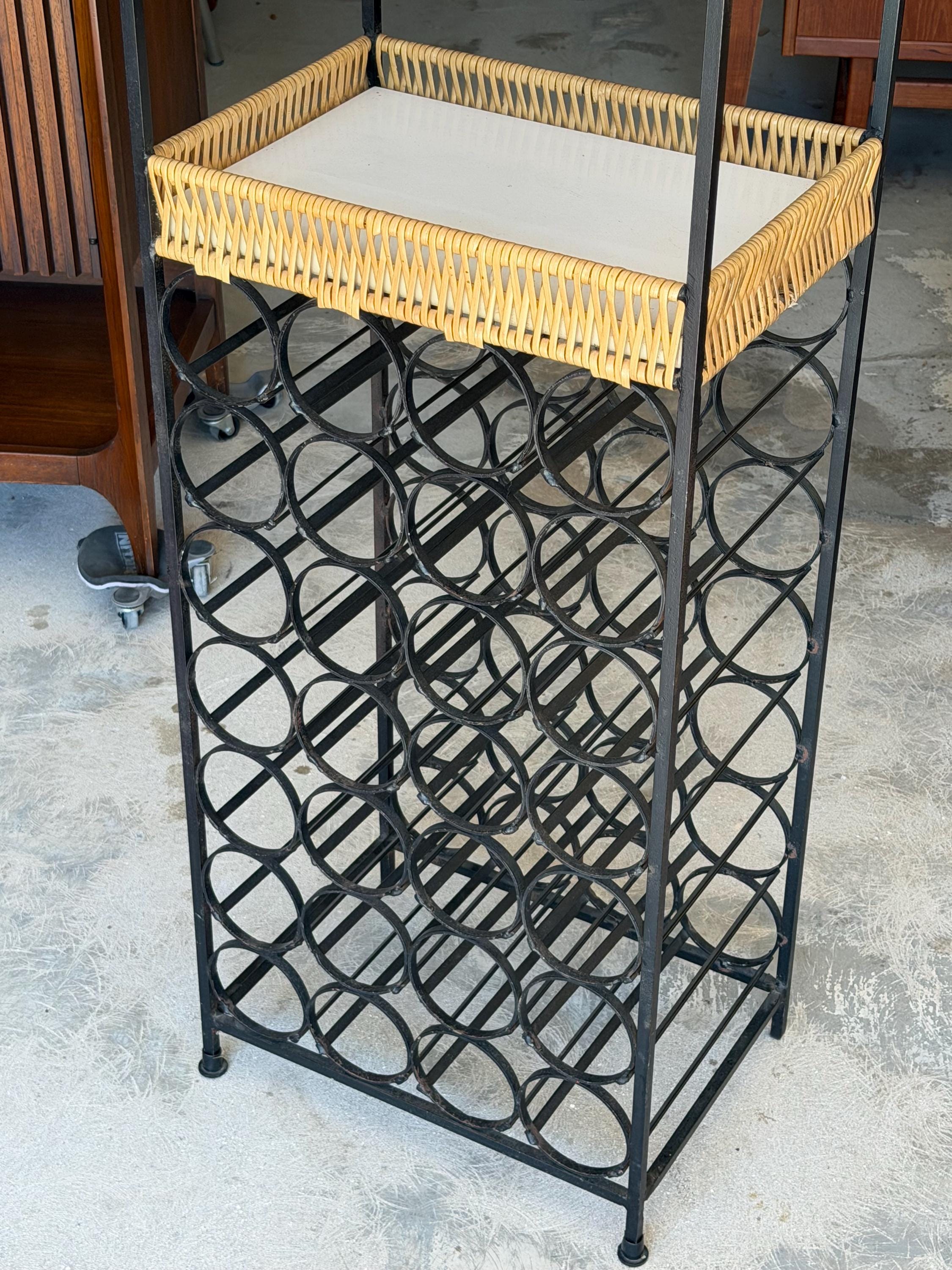 Vintage Mid Century Modern Arthur Umanoff Wine Rack