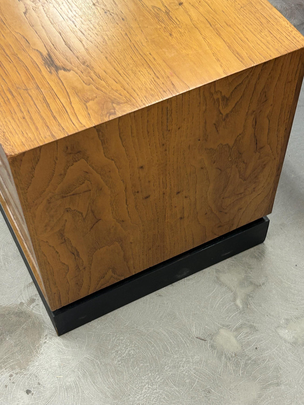 Mid Century Modern Vintage Three Drawer Walnut Cabinet