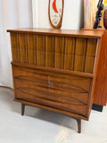 Mid Century Modern Vintage United Furniture Highboy Dresser