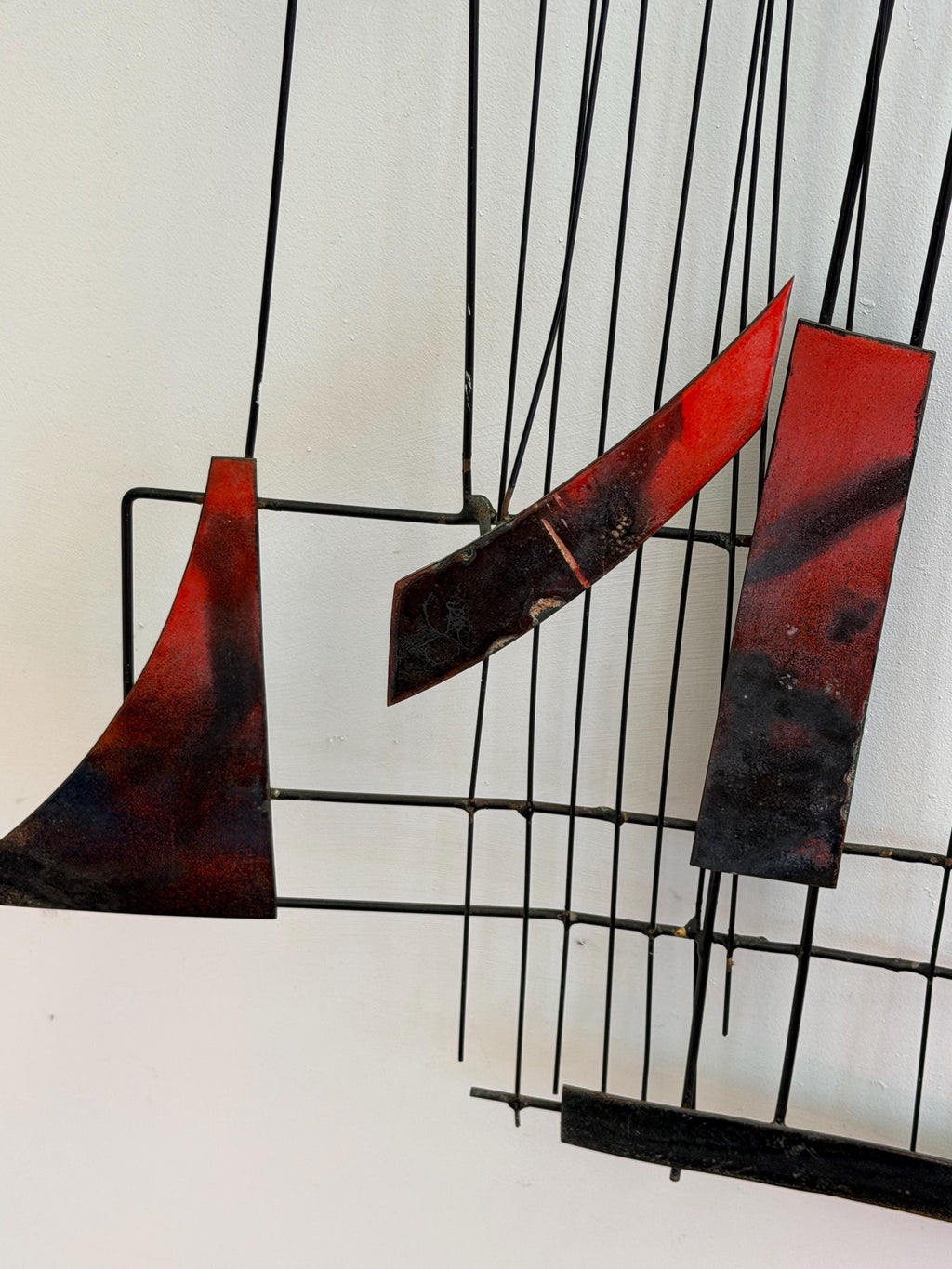 Mid Century Modern Metal Wall Sculpture