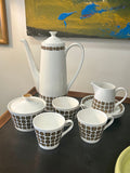 Mid Century Modern Vintage Royal Tuscan Fine Bone China Tea Set