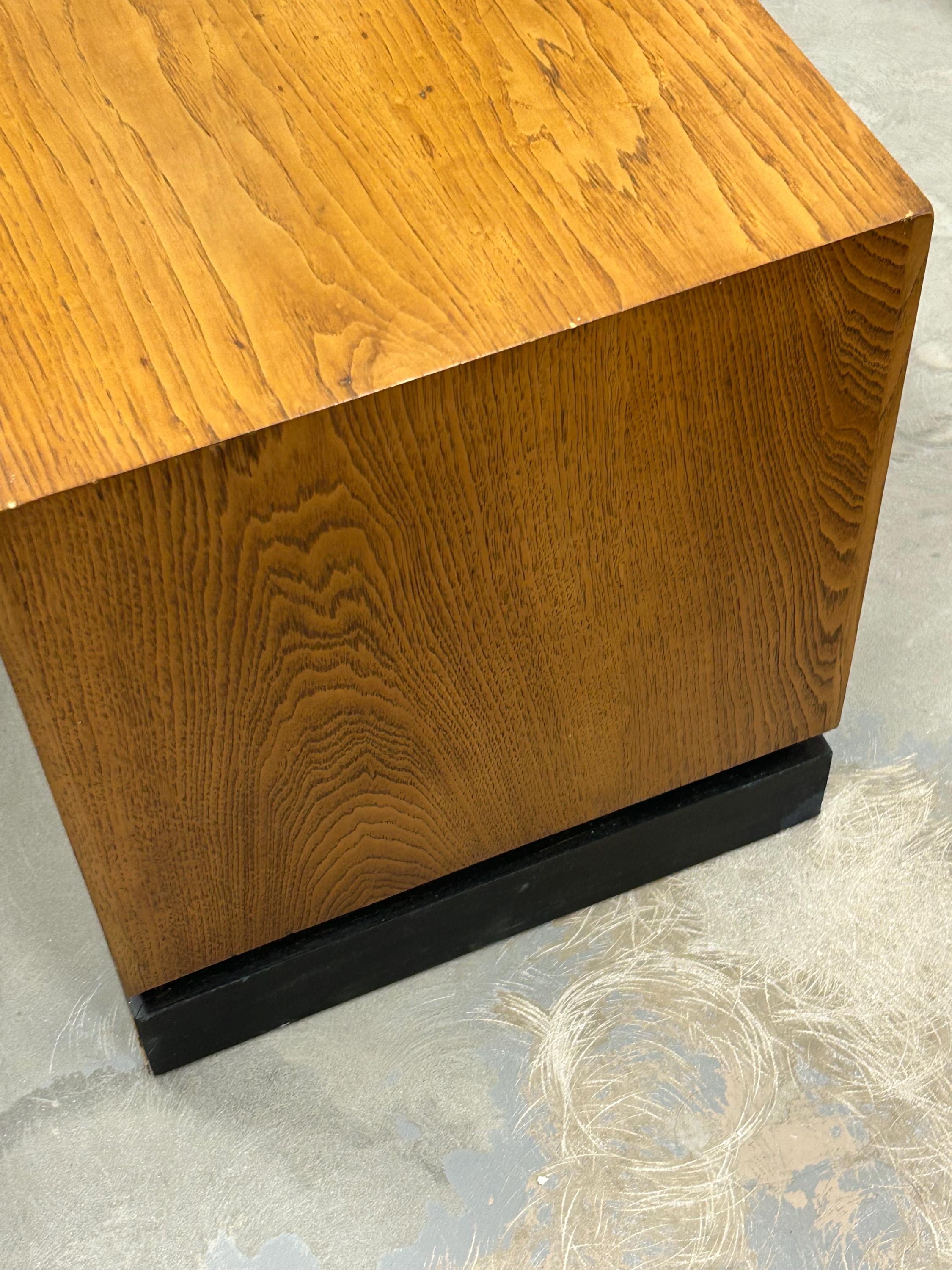 Mid Century Modern Vintage Three Drawer Walnut Cabinet