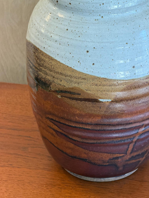 Large Signed Ceramic Pottery Vase - Vintage - Modern