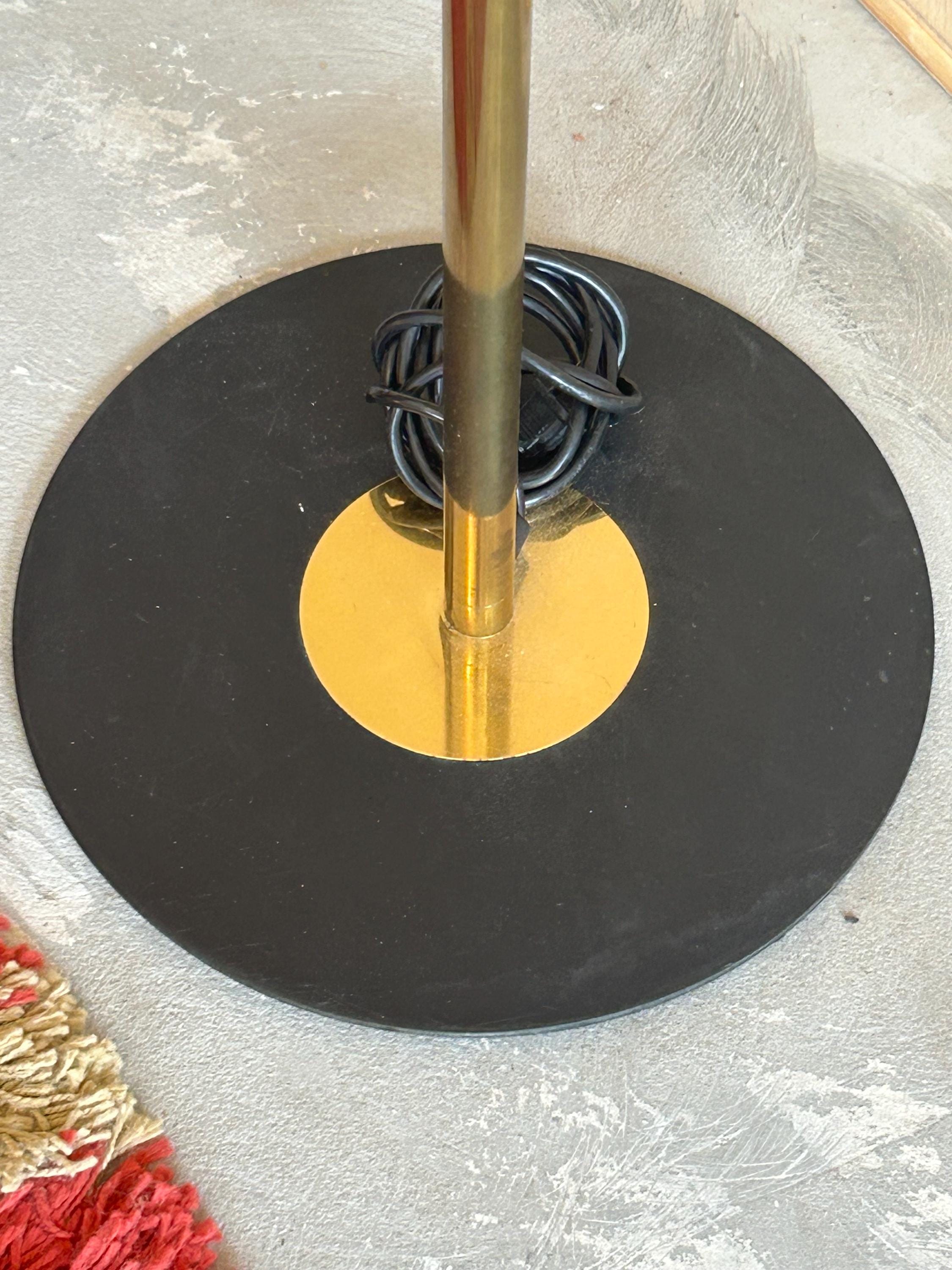 Vintage Postmodern Brass Torchiere Floor Lamps, 1980 - ONLY ONE AVAILABLE