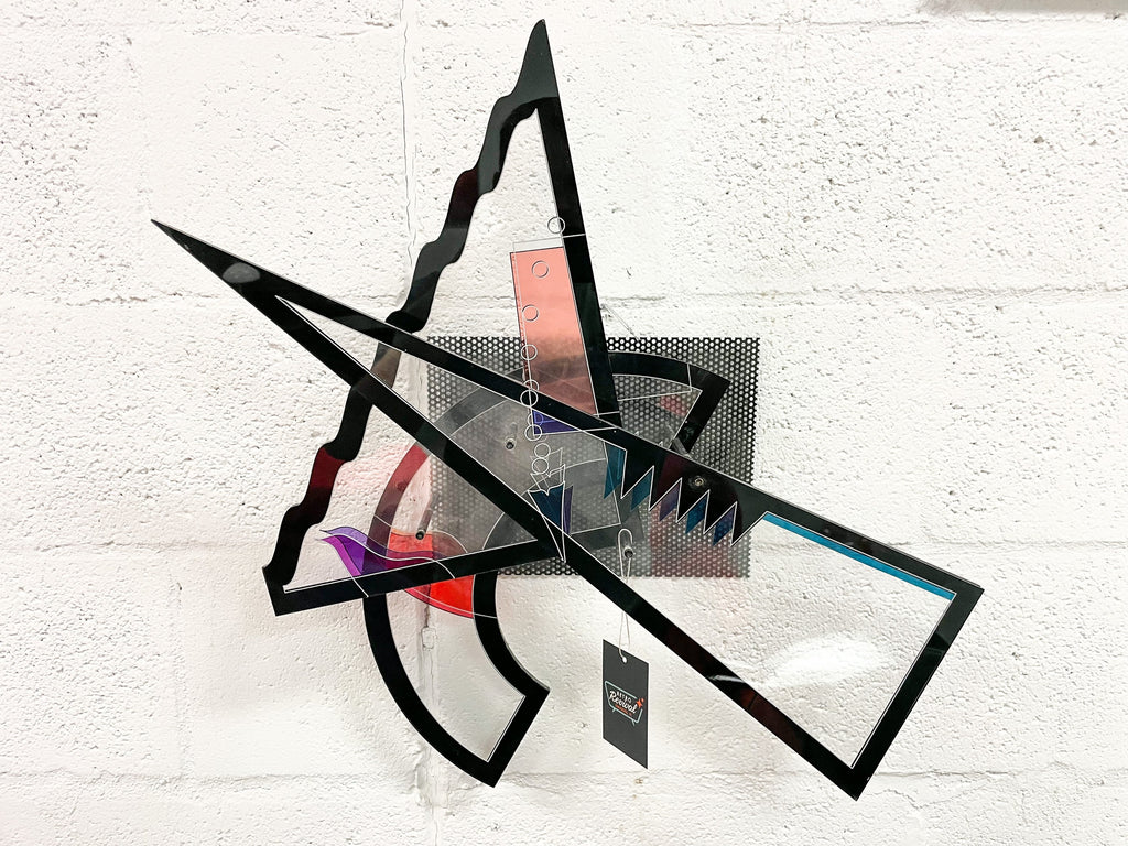 Vintage Post Modern 1980s Wall Art Sculpture