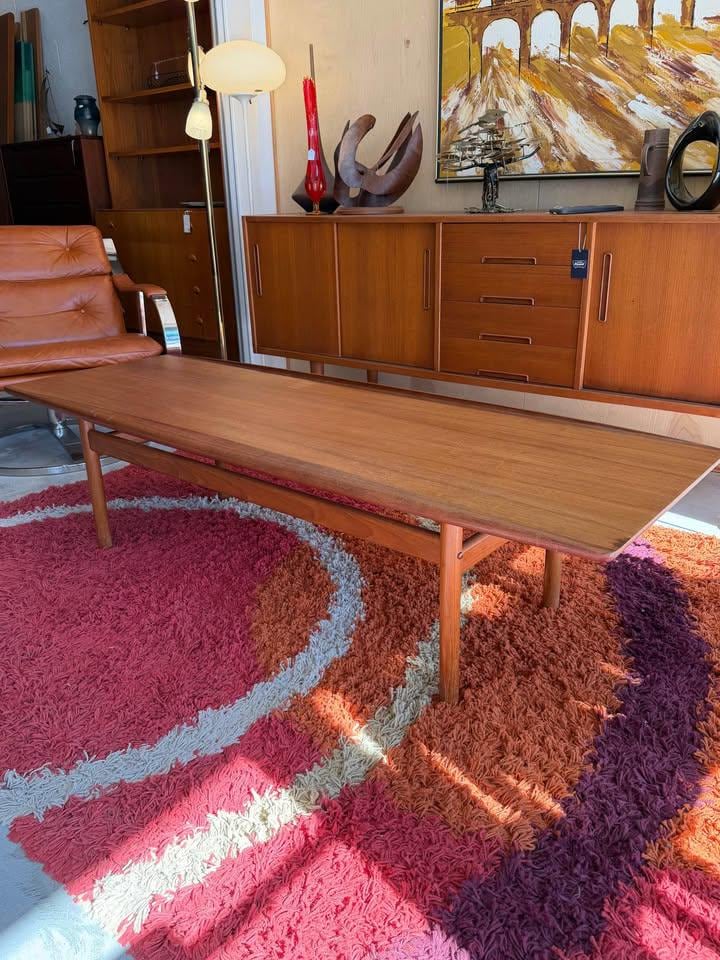 Danish Modern Vintage Grete Jalk Teak Coffee Table