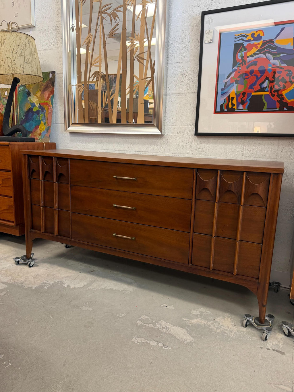 Kent Coffey Perspcta Lowboy Dresser Mid Century Modern Vintage