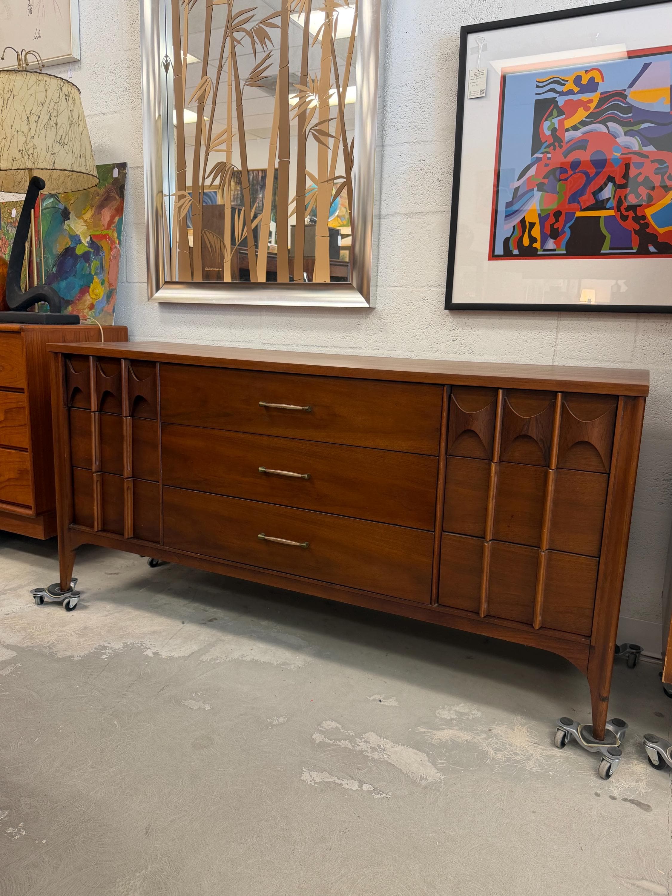 Kent Coffey Perspcta Lowboy Dresser Mid Century Modern Vintage